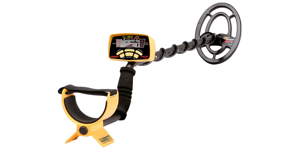 Garrett ACE 250 Metal Detector – Made in The USA - Electronic Pinpointing, 5 Search Modes, Accept/Reject Discrimination, Depth Indicator