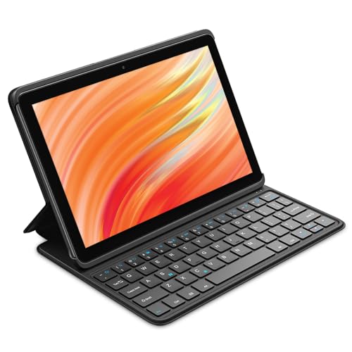 Amazon Fire HD 10 tablet and Keyboard Case bundle, seamlessly handle tasks and email on-the-go, latest model (2023 release), 32 GB, Black