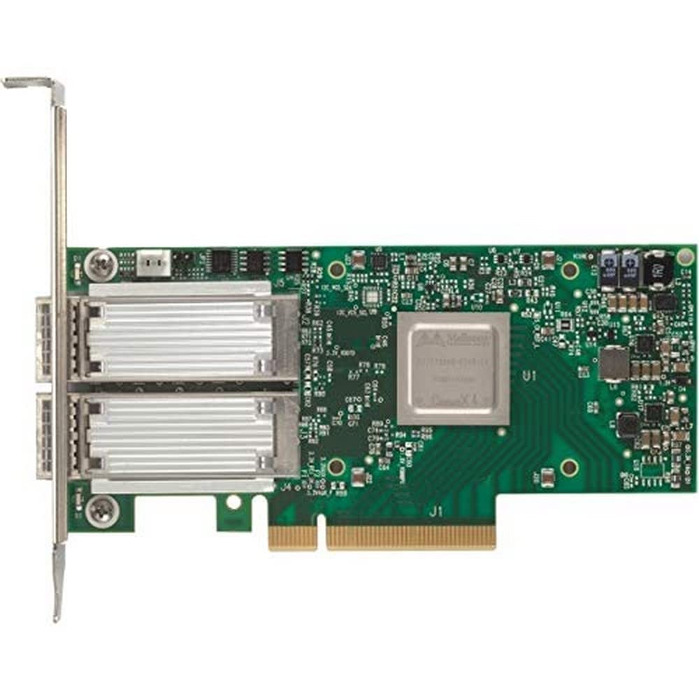 Mellanox Technologies MCX414A-GCAT CONNECTX-4 EN Network Interface Card, 50GBE Dual-Port QSFP28, PCIE3.0 X8, Tall B