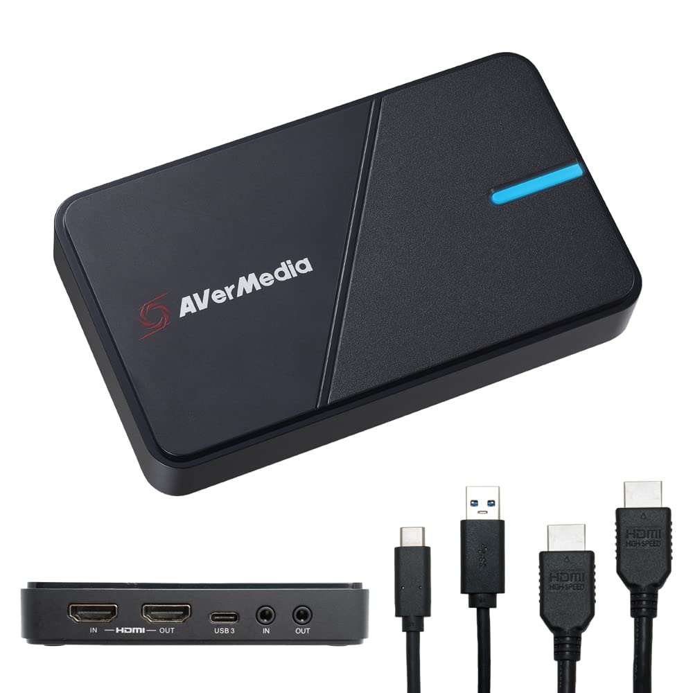 AVerMedia 4K Capture Card for Streaming,1440p120 Video Capture Device for PS5/Pro, Xbox Series X/S, Nintendo Switch, PC, compatible with Twitch, OBS, Windows, Mac - GC551G2 Live Gamer Extreme 3