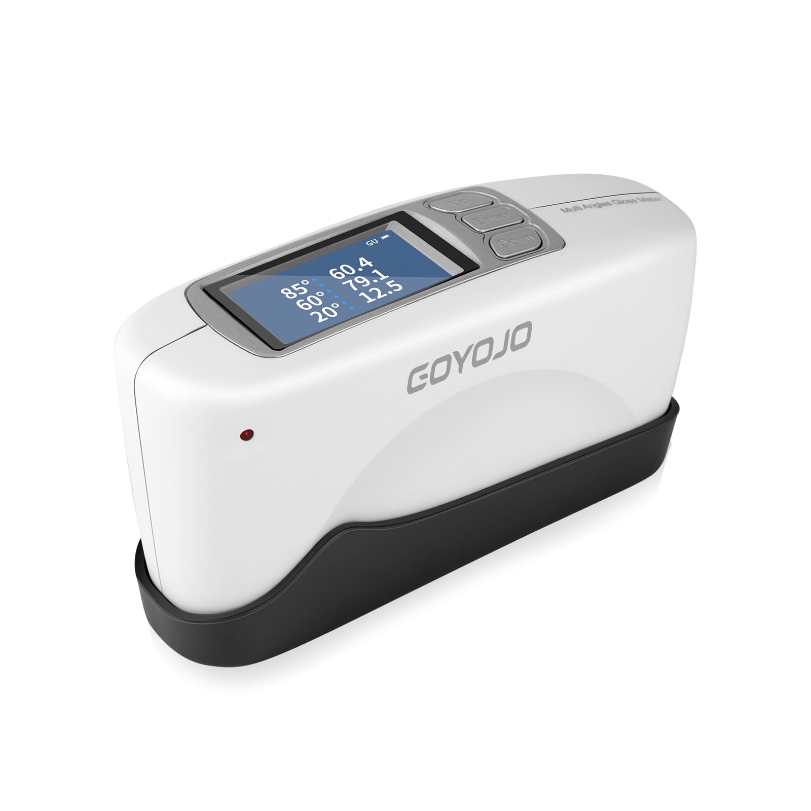 GOYOJO Three Angles Gloss Meter 20º 60º 85º Precision Glossmeters with Calibration Board, for Measure Stone, Paint, Ink, Marble, Floors, USB Interface Storage High End QC Software 5000 Data 0-200Gu