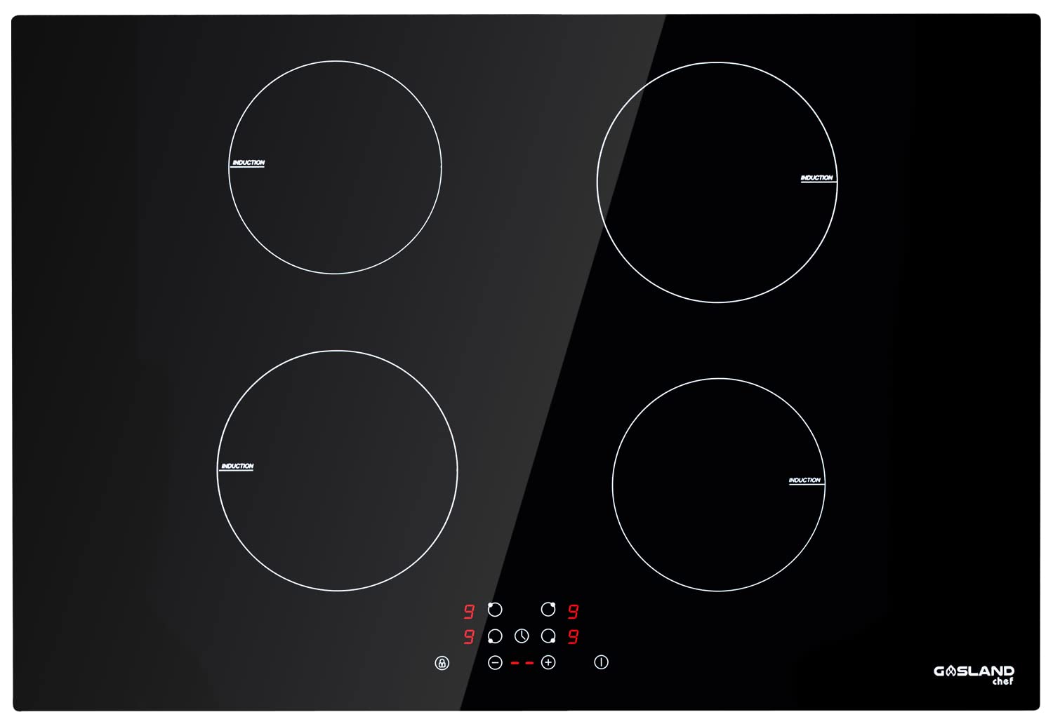 GASLAND Chef Induction Cooktop 30 Inch, Built-in Electric Cooktop 4 Burners Electric Stove Top, Sensor Control Induction Hob with Child Safety Lock and Timer 240V