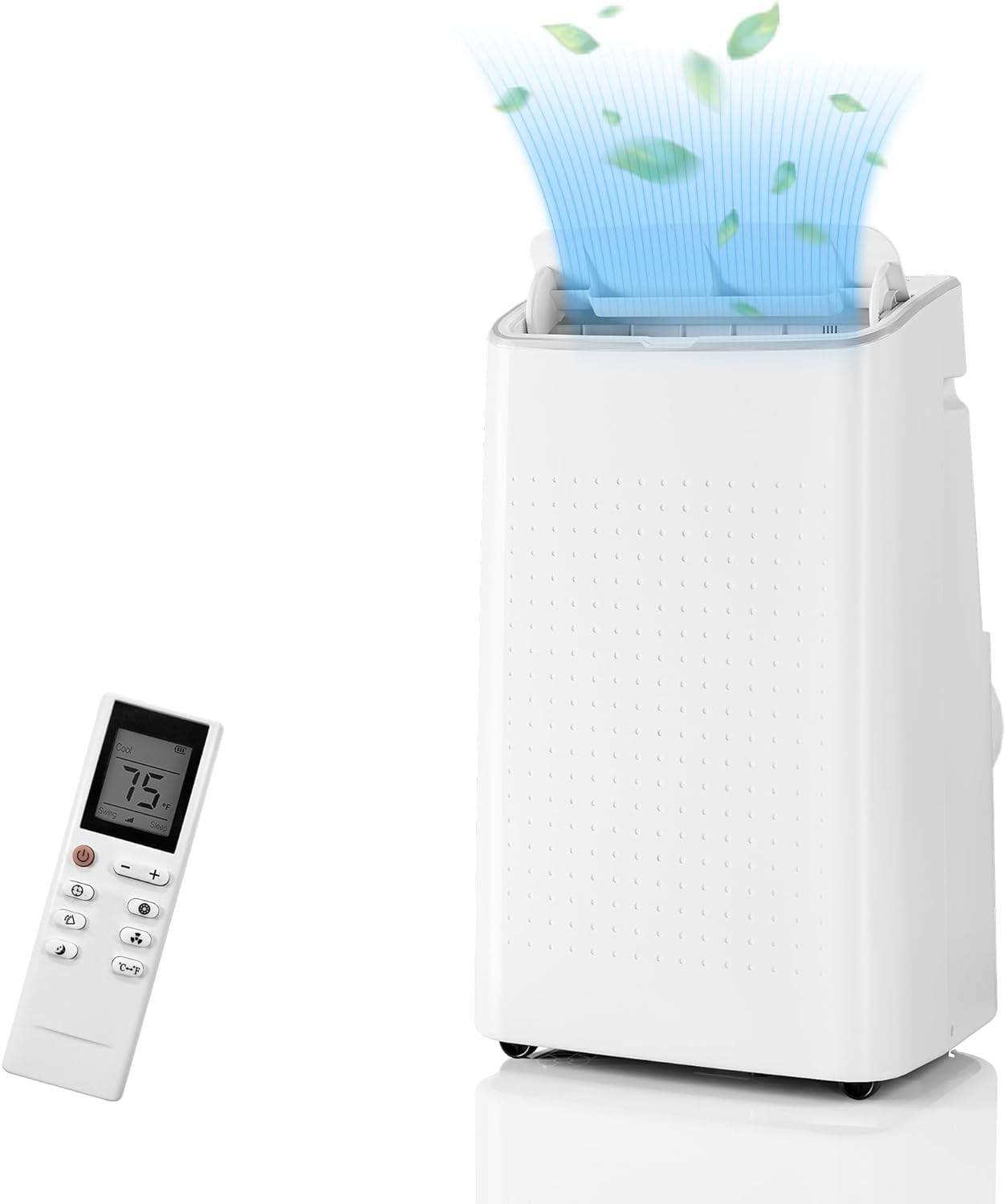 Portable Air Conditioner, 14000Btu Portable AC Cools Up To 750 sq. ft, 4-in-1 Air Conditioner with Control & Window Kit, Cooling, Dehumidifier, Fan & Sleep Modes, 1-24H Timers