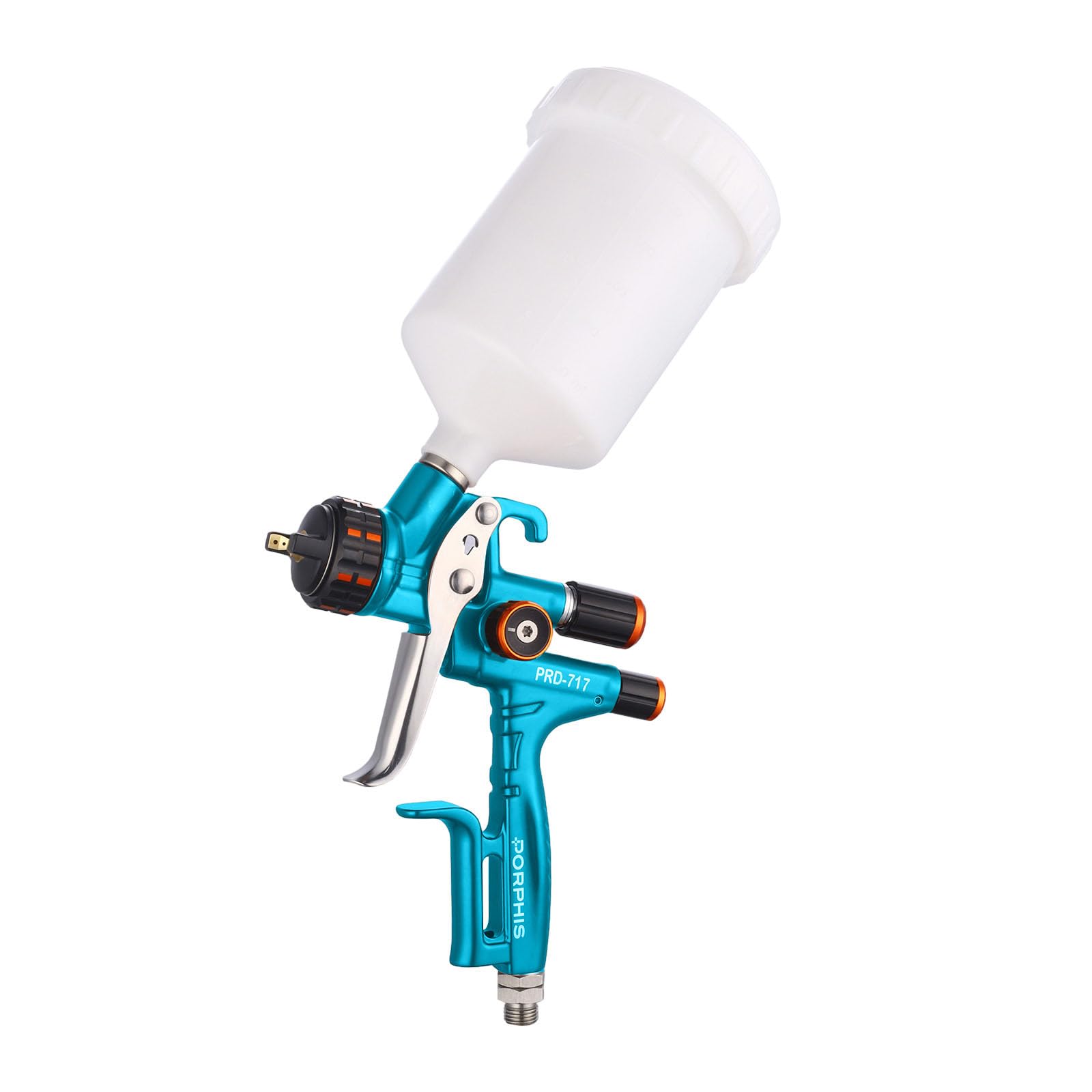 PORPHIS Paint Spray Gun PRD-717 VS Type with Split Nozzle 1.3mm Automotive Refinishing Spray Gun, Blue