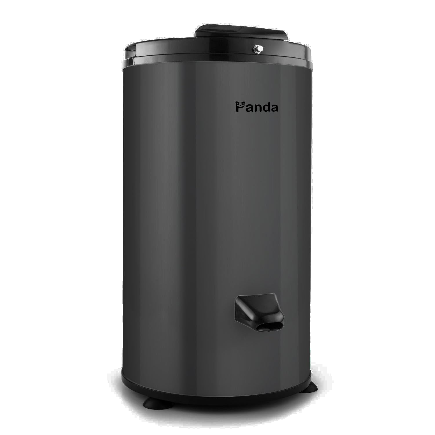 Panda 3200 RPM Portable Spin Dryer – 22lbs Capacity, Stainless Steel Drum & Outer Case, 110V – Sleek Dark Gray