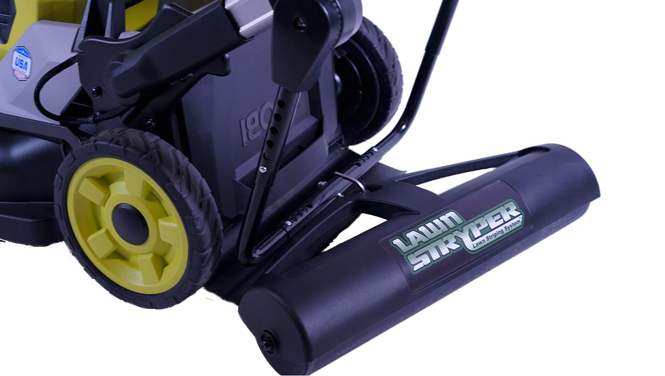 Lawn Stryper- Generation 3 Lawn Striping System/Stripe Your Lawn Like A Ballpark/ONLY Works with RYOBI and Kobalt Battery Powered 20”-21” Residential Walk-Behind Lawn Mowers