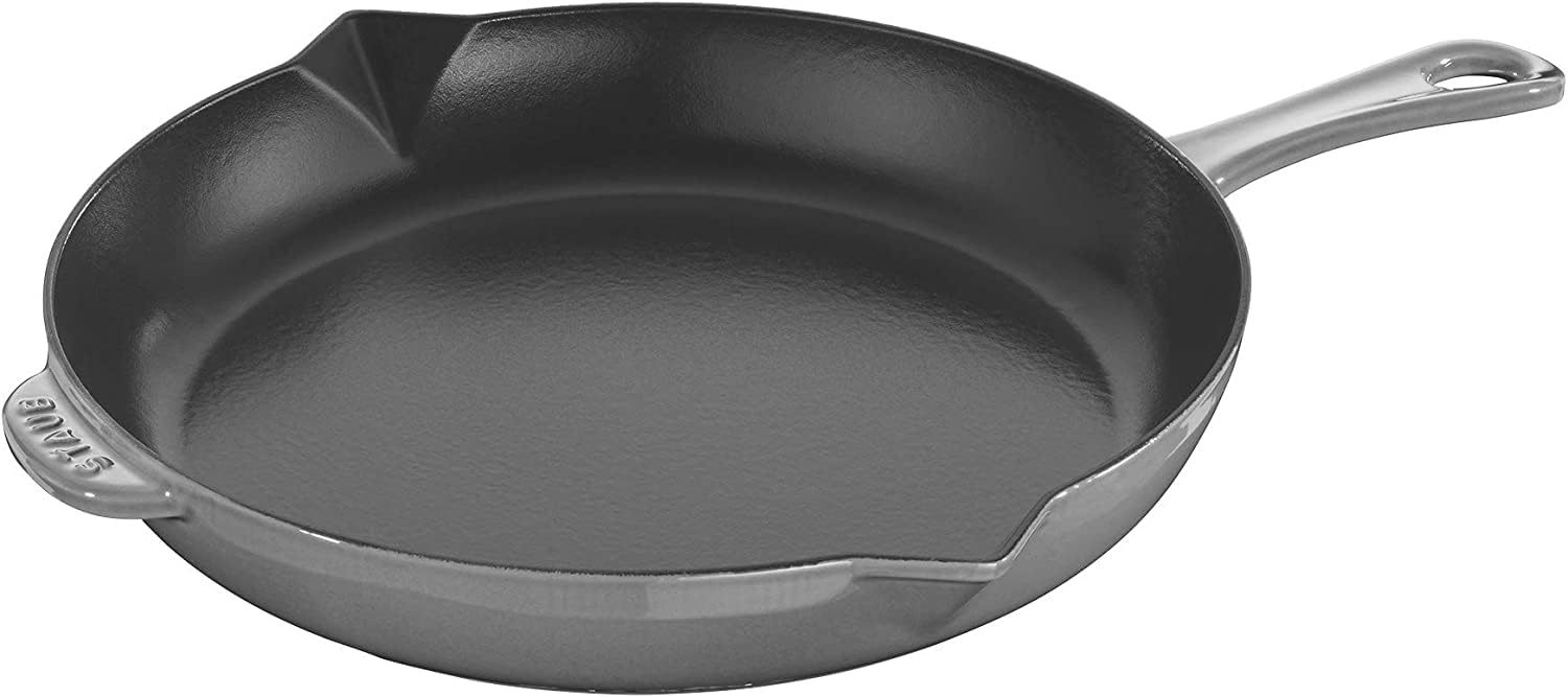 Staub Cast Iron 10-inch Fry Pan - Graphite Grey, Made in France