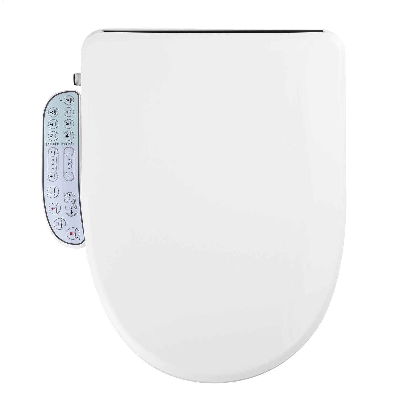 Electric Bidet Toilet Seat - Heated Bidet Seat with Dryer | Toilet Seat Heater, Instant Heated Water, Fresh Water Spray for Home Bathroom
