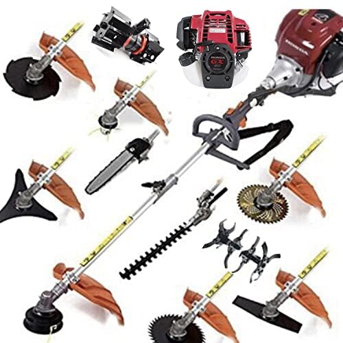 GX50 Powerful 12 in 1 Hedge Trimmer 4troke Pole Saw Petrol String Trimmer Lawnmower rototiller
