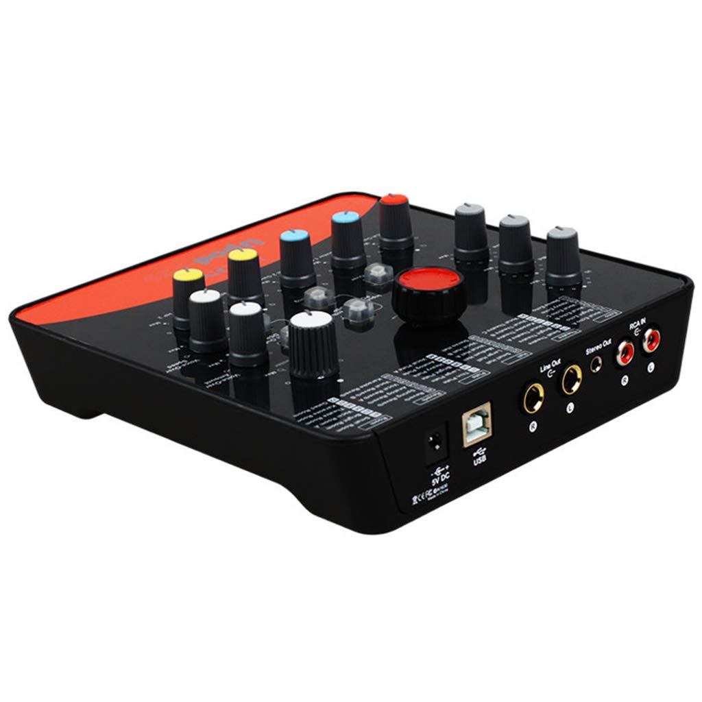 Kaqiqi 1 Set Upod Pro Professional External Sound Card USB 2.0 Recording Interface