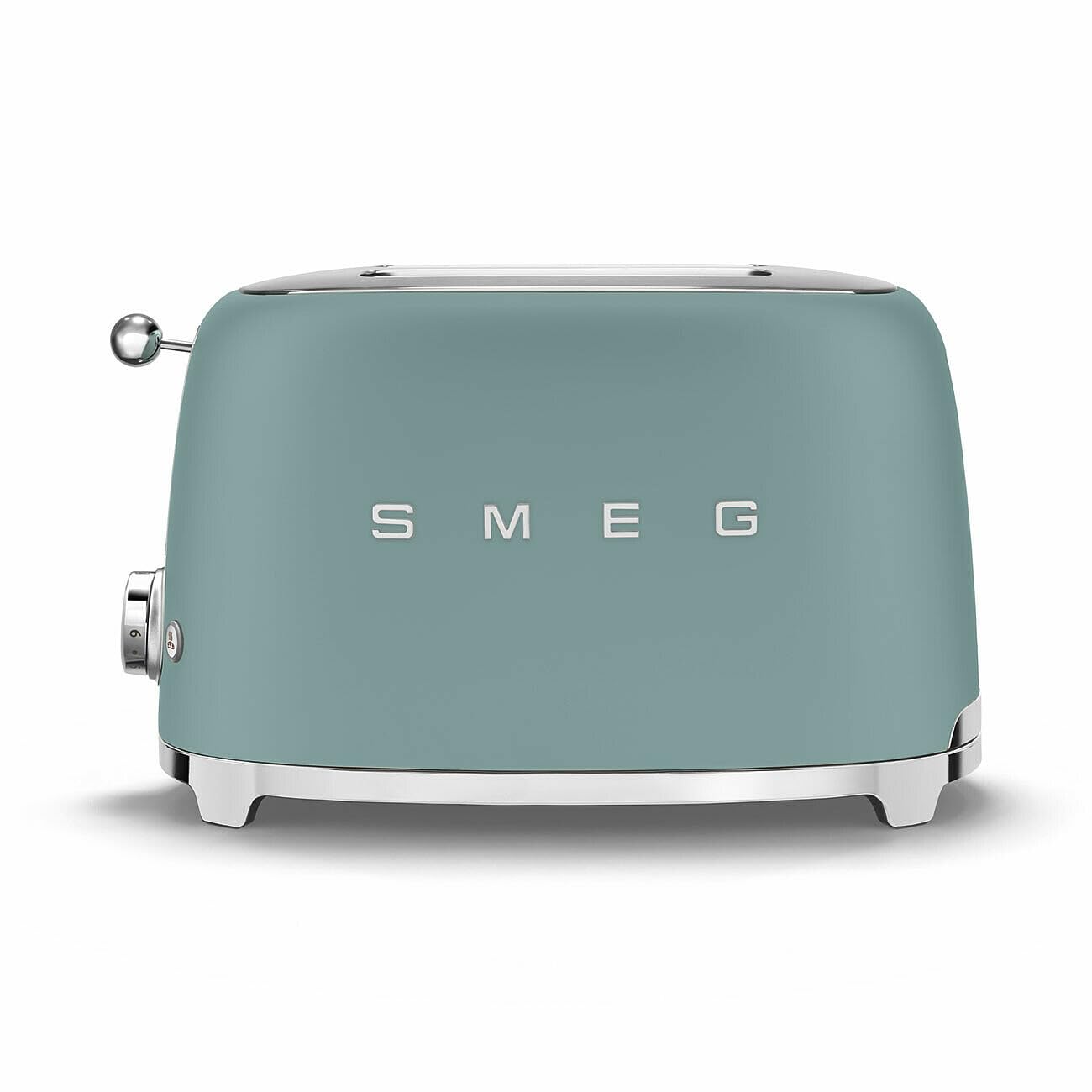 SMEG 2 Slice Toaster with 6 Presets and Defrost Function and Removable Crumb Tray (Jade)