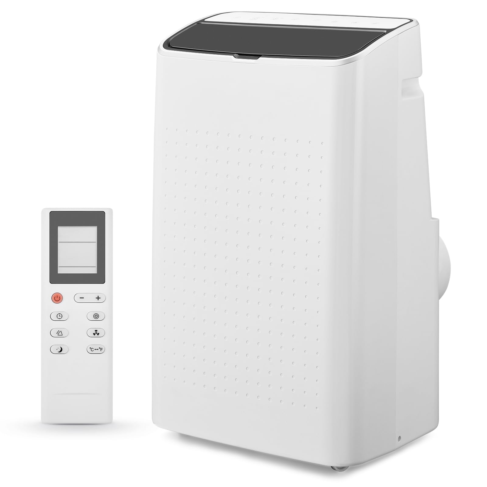 Air Conditioner,14000BTU Portable Air Conditioner with Dehumidifier and Fan Modes, Cools Room up to 750 Sq.Ft, Room Floor AC Unit with Remote Control/24Hrs Timer/Moveable Wheels/Washable Filter