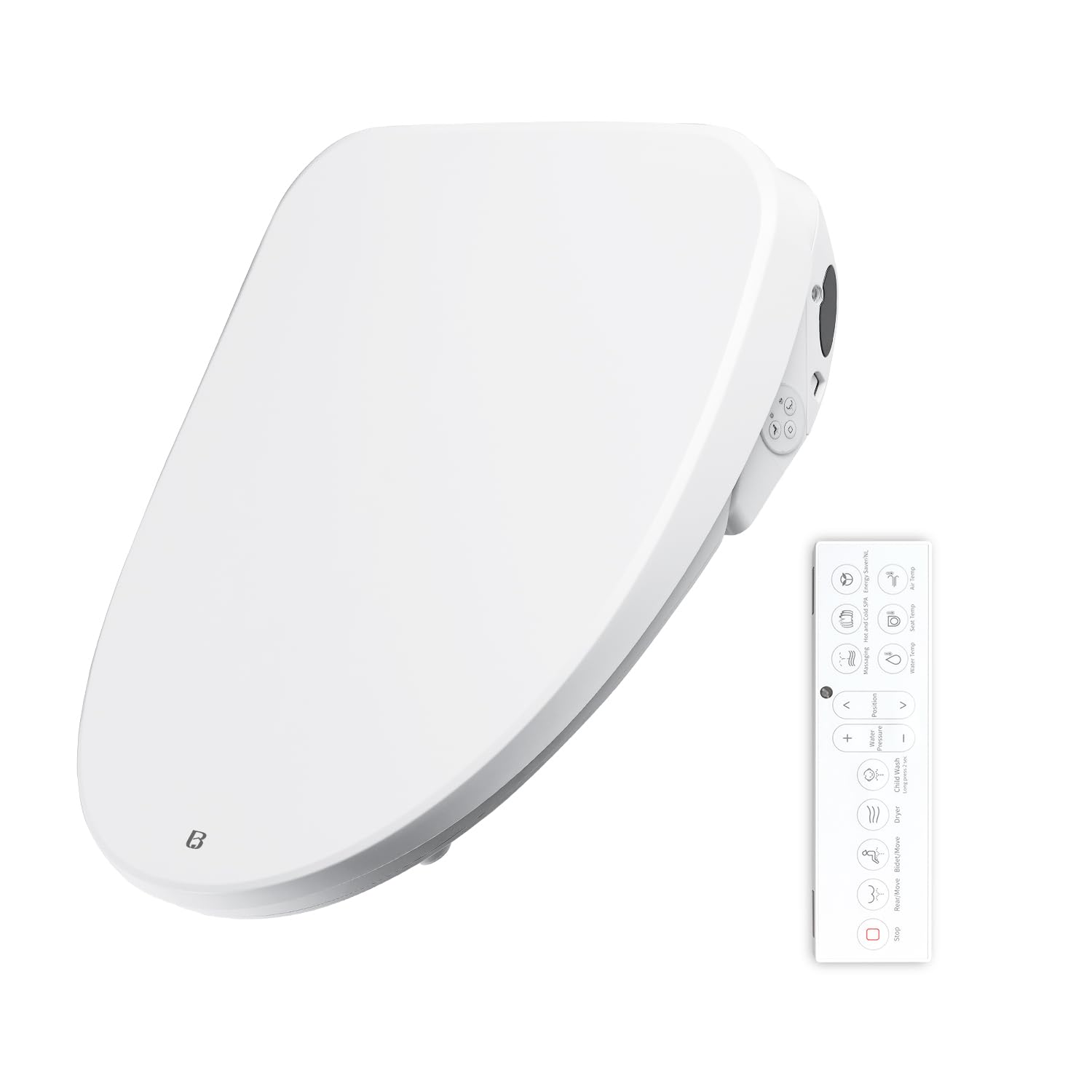 Bejoan Elongated Bidet Toilet Seat X5, Electric Heated Smart Bidet with Soft Close, Bidet Attachment for Toilet Warm Water with Air Purification