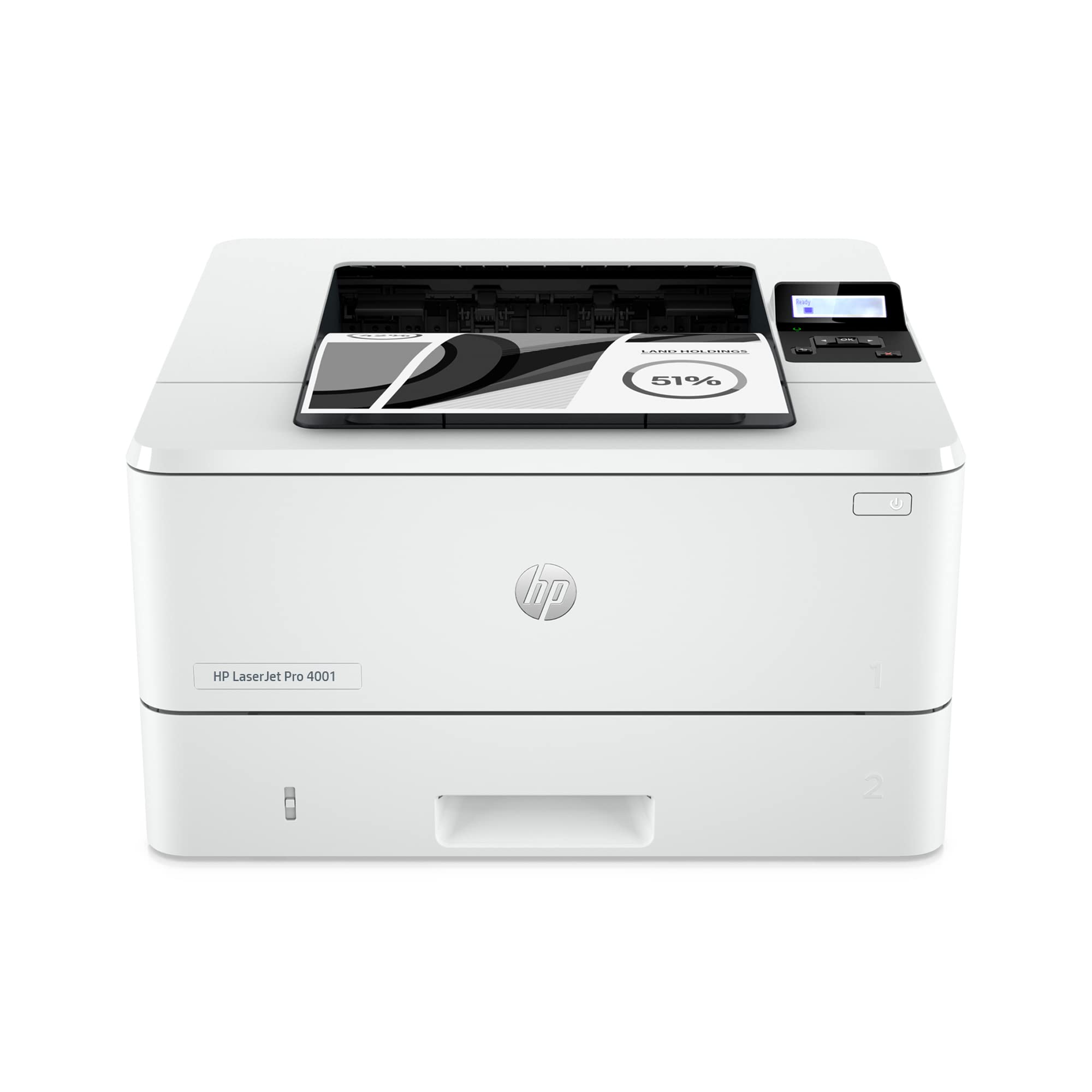 HP LaserJet Pro 4001dn Printer, Print, Fast speeds, Easy setup, Mobile printing, Advanced security, Best-for-small teams, Ethernet/USB only