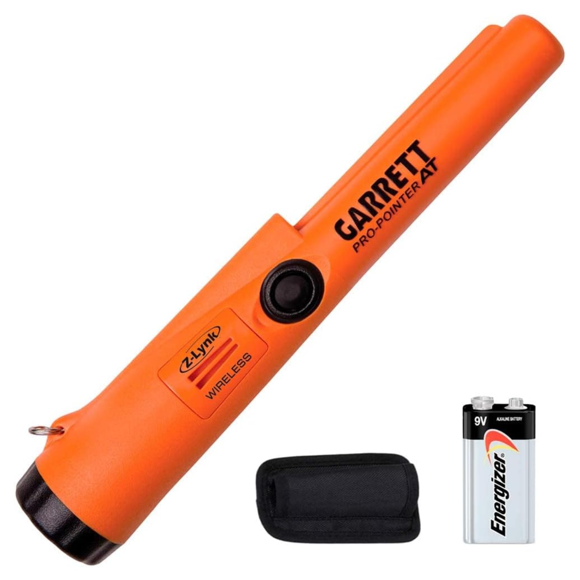 Garrett Pro-Pointer at Z-Lynk Wireless Pinpointer – 20ft Waterproof, Fast Retune, One-Press Wireless Sync to Z-Lynk Devices, Includes Holster & Battery