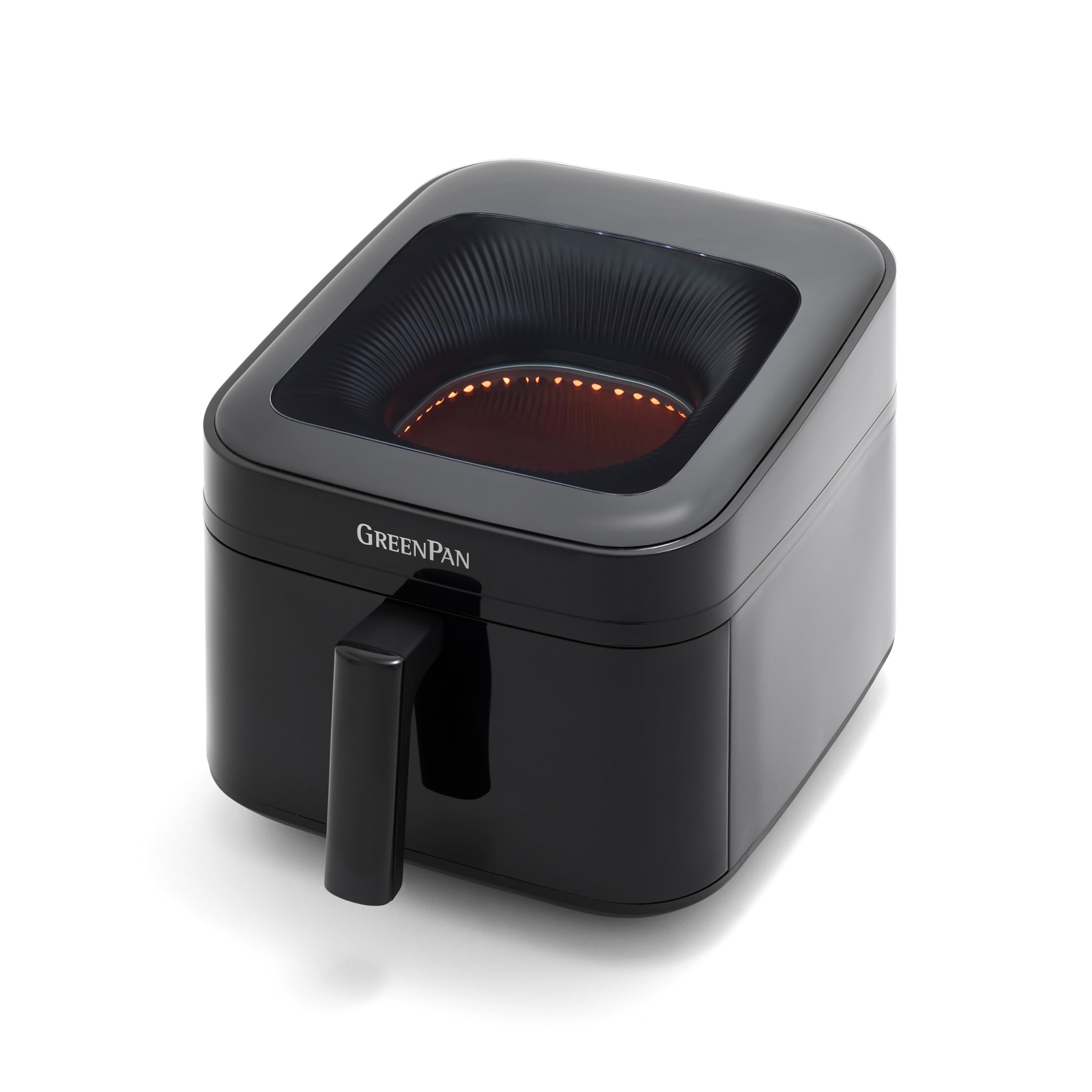 GreenPan Cyclone 7QT 12-in-1 Air Fryer, XL Easy View Window, 400 °F in 4 Seconds, Digital Touch Screen Presets, Ceramic Nonstick PFAS-Free Basket, Shake Reminder, Adjustable Temp & Time Control