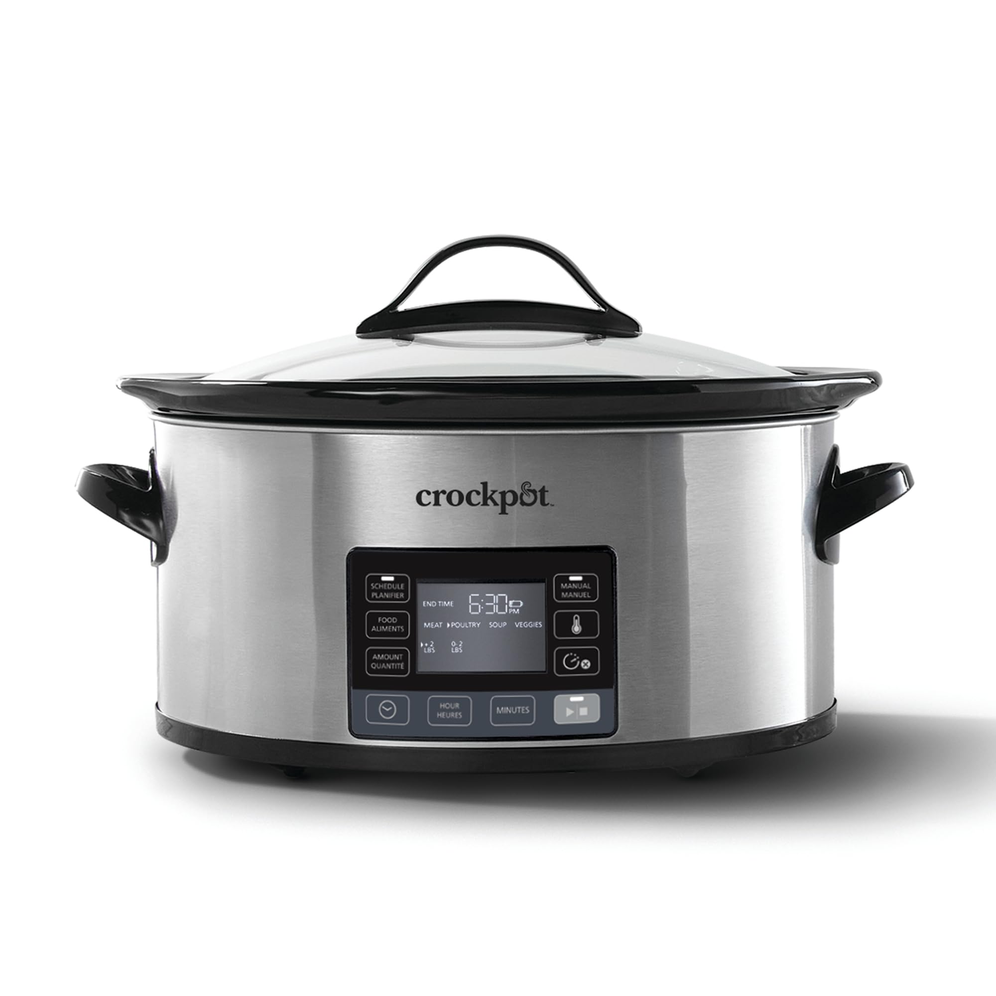 MyTime Programmable Slow Cooker (2102511) - Stainless Steel, 6 Qt