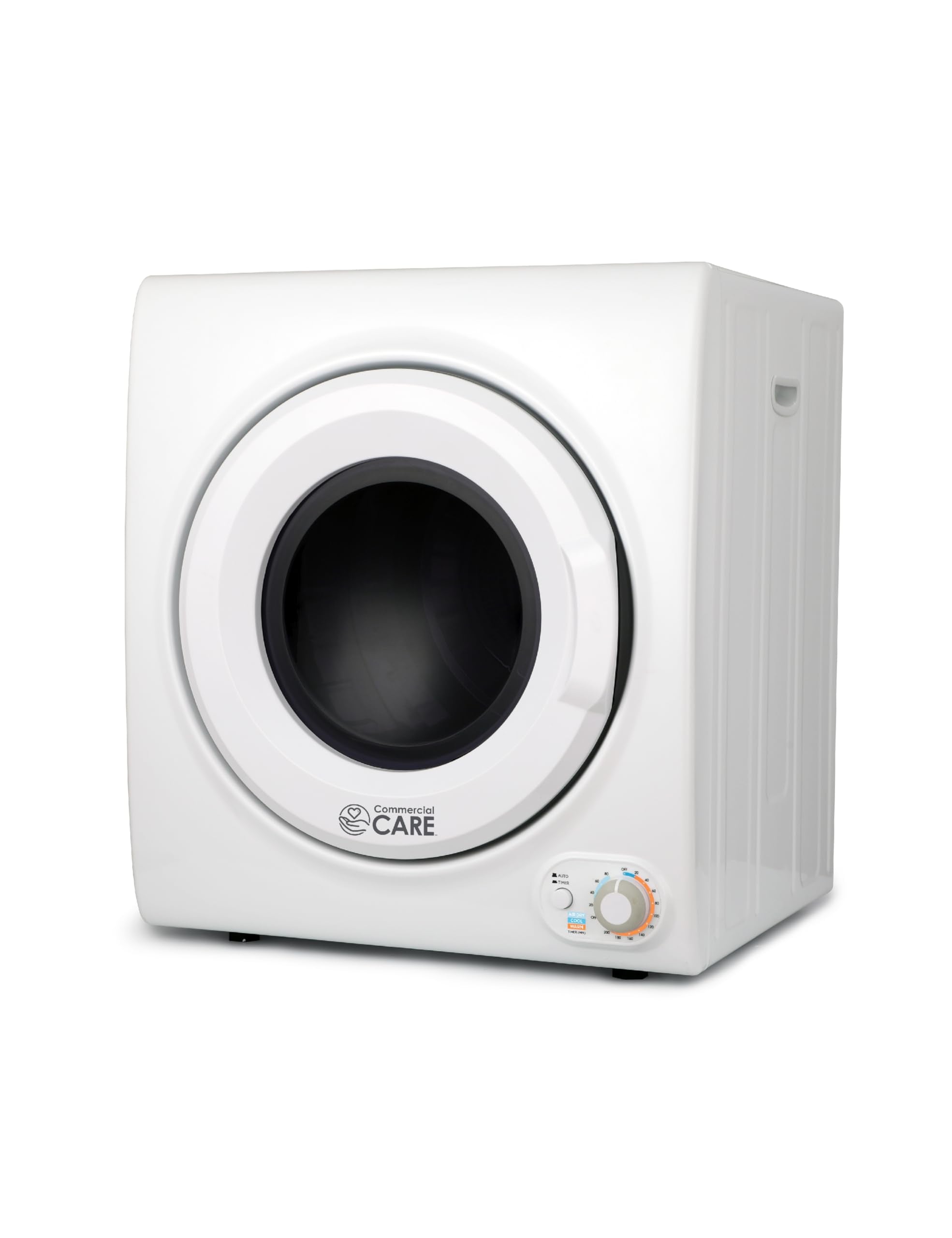 Commercial Care 3.5 Cu. Ft. Portable Dryer, 120V Electric Dryer for Clothes, Front Loading Dryer Machine Holds Up To 13.2 lbs. or 6 kg. of Laundry, Stainless Steel Drum, 1500 Watts, White