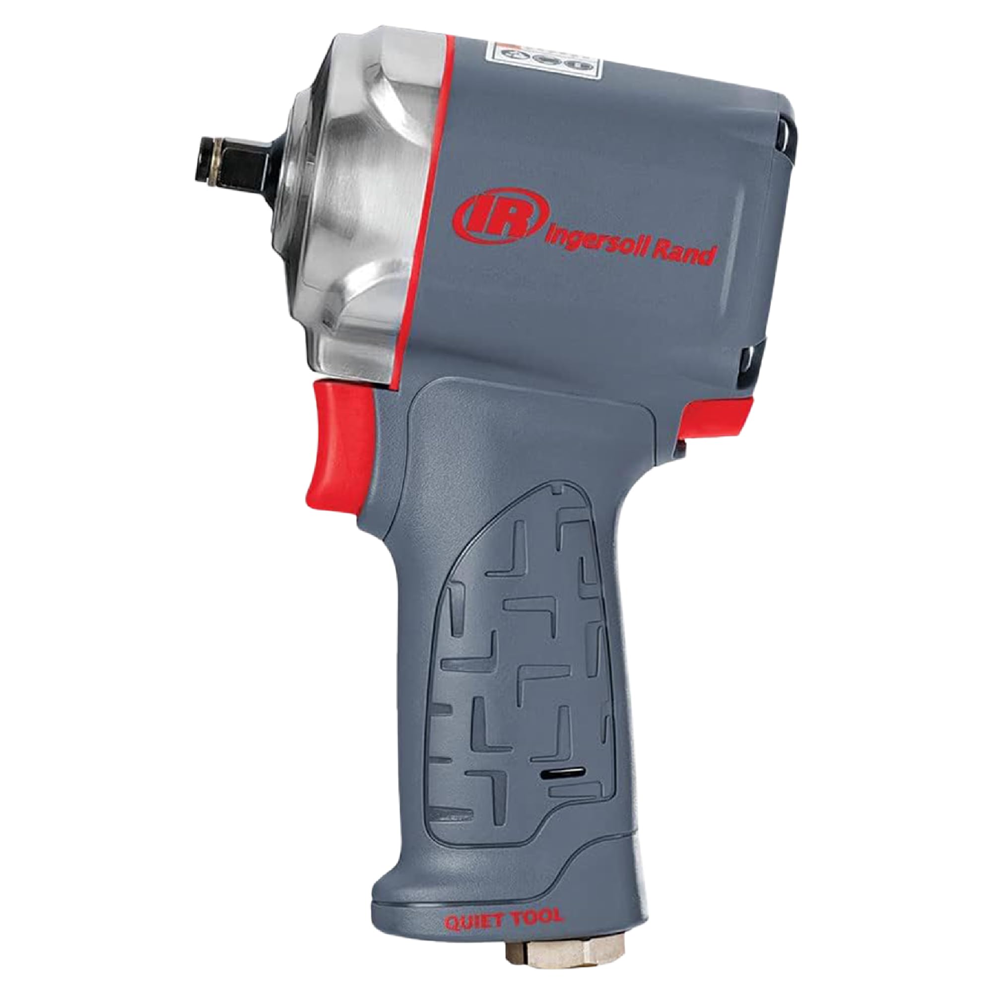 Ingersoll Rand 36QMAX 1/2 Air Impact Wrench, Quiet Technology, Torque Output Up to 640 ft lbs, Ultra Compact, Lightweight 2.4 lbs, Max Control, Gray