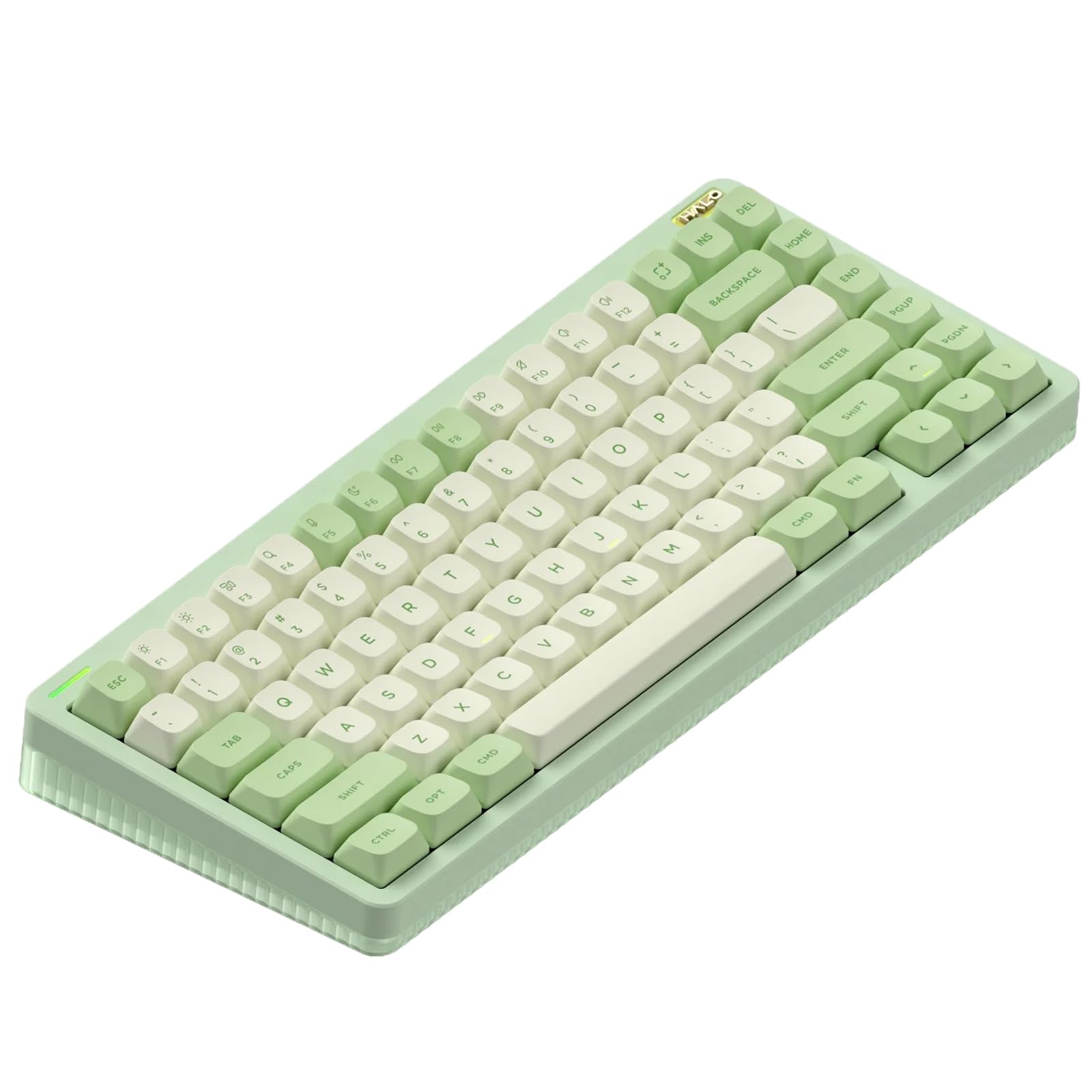nuphy Halo75 V2 Mechancial Gaming Kyeboard,75% Wireless Hot Swappable Bluetooth Keyboard,83 Kyes RGB Backlit Keyboard,Support Bluetooth/2.4GHz/USB-C (Green, Mint (37gf))