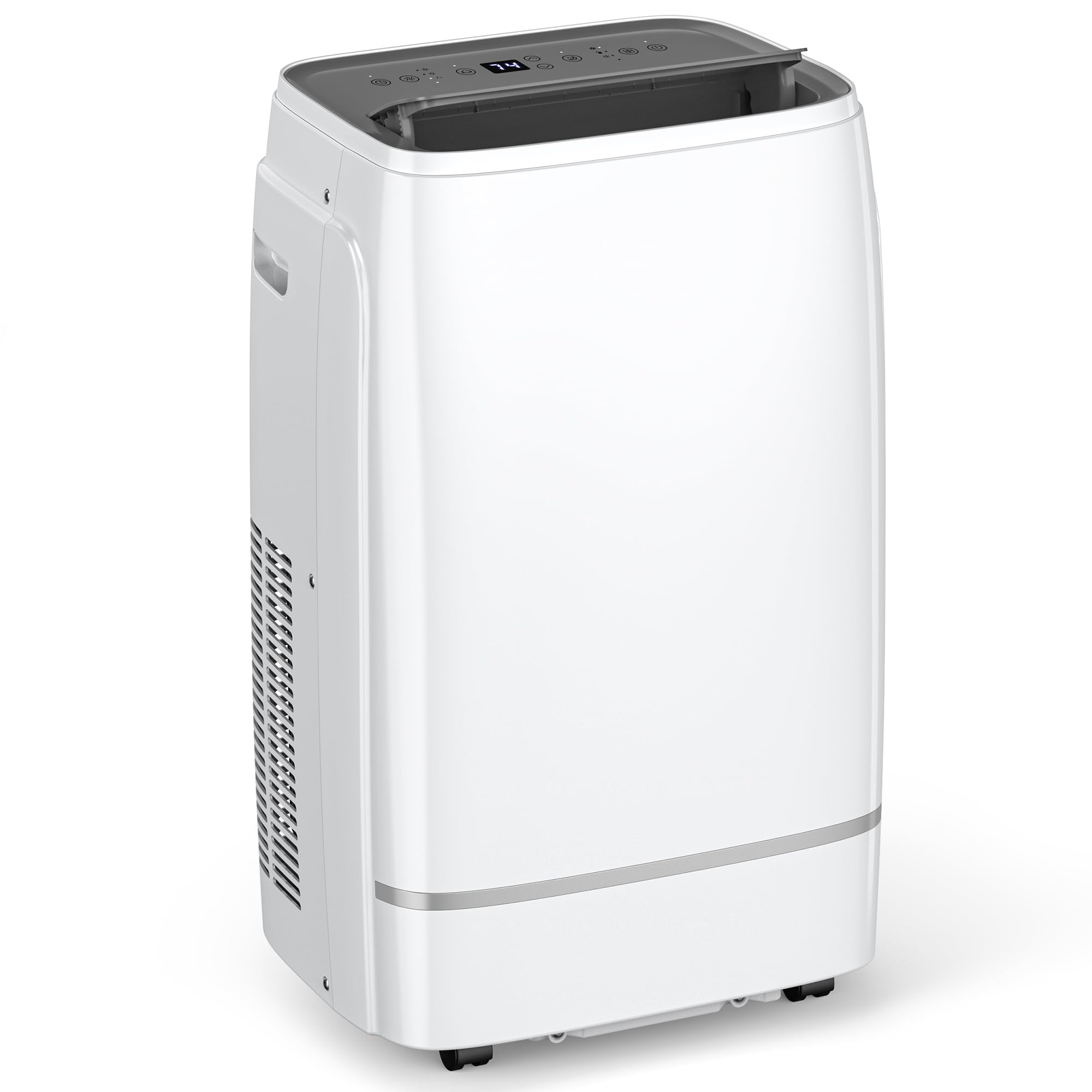 Electactic 12000 BTU Portable Air Conditioner for 550 sq. ft, 3-IN-1 Air Conditioner with 3 Fan Speeds, Dehumidifier & Fan, Portable AC with Remote, 24H Timer, Sleep Mode, Automatic Louver Sweep
