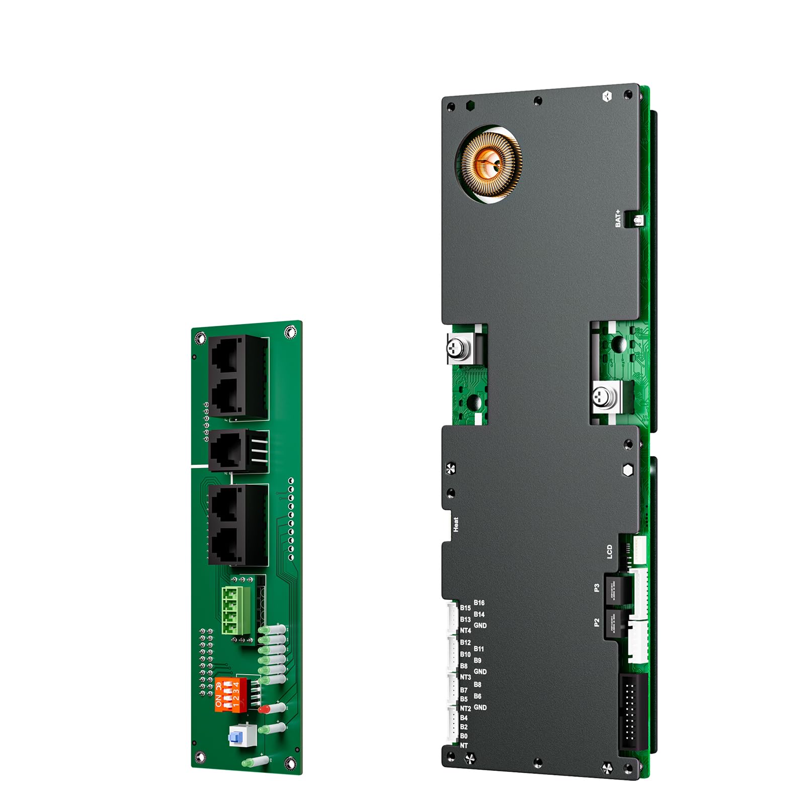 JKBMS Inverter BMS 8S-16S 24V-48V 100A Home Energy Storage BMS 1A Active Balance Built-in Bluetooth with RS485 CAN for Solar System (JK-PB1A16S10P)