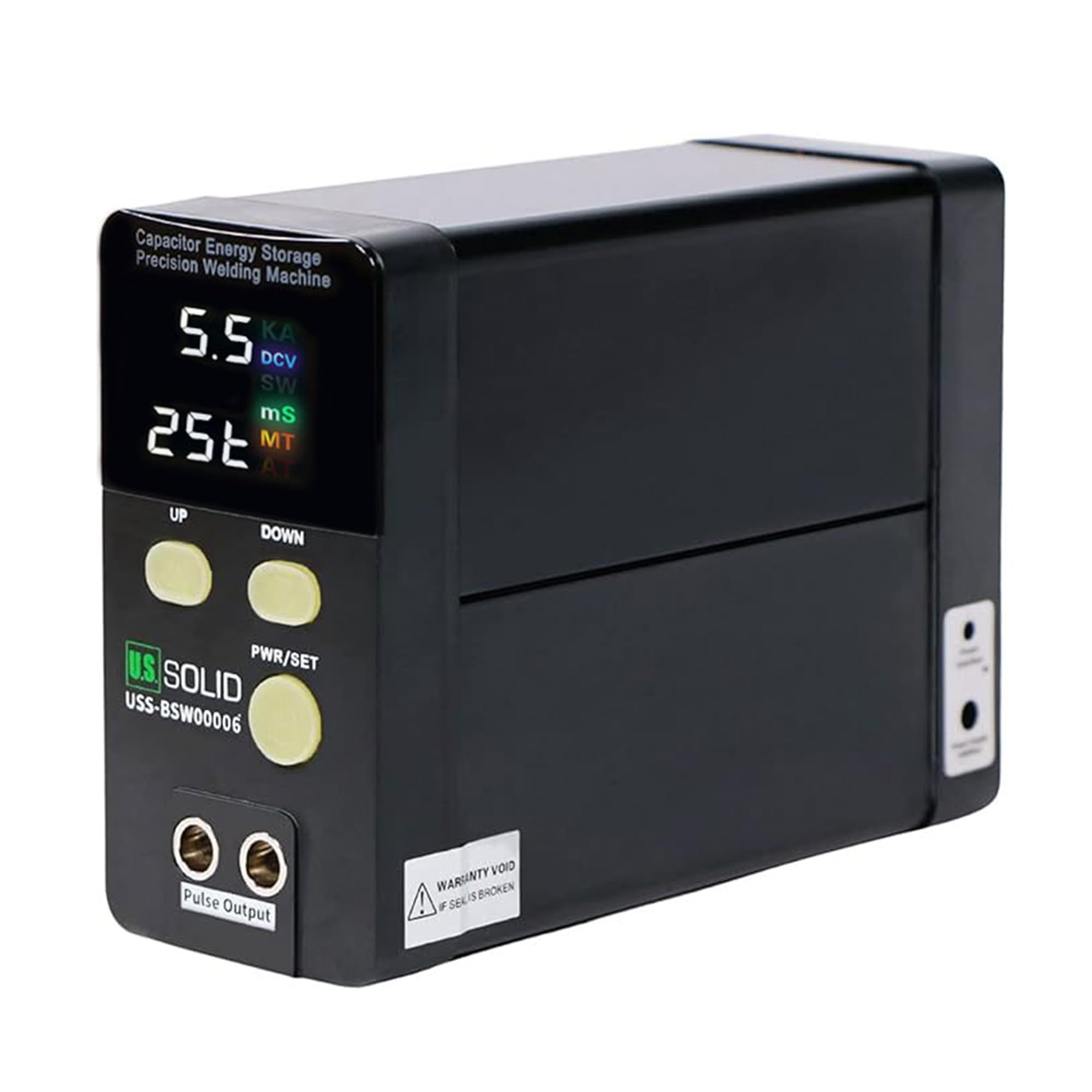 U.S. Solid USS-BSW06 Battery Spot Welder 14.5 KW 2500A Capacitor Energy Storage Pulse Welding Machine, Mini Portable Spot Welding Equipment for 18650, 21700 Lithium Battery Pack Building