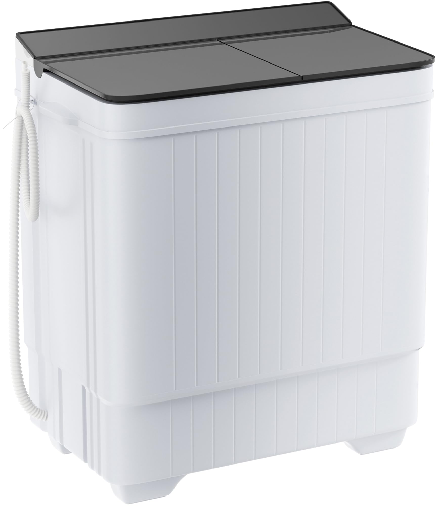 Elevon Portable Washing machine, 28lbs Mini Compact Laundry Washing Machine, Twin Tub 18lbs Washer & 10lbs Spinner Combo, Clothes Washer Machine with Drain Pump for Apartment, Dormitory and RVs