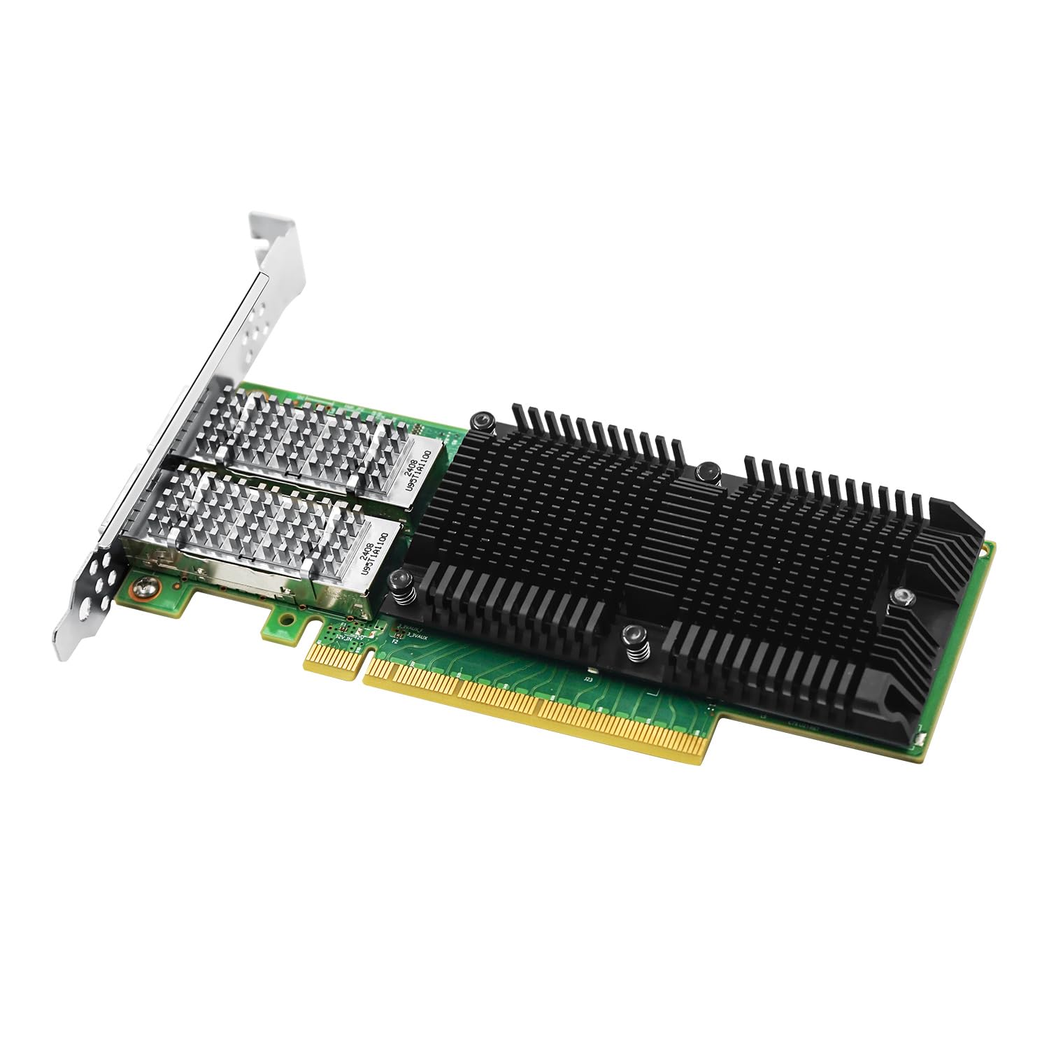 100GbE Network Card with Mellanox ConnectX-5 Ex Chipset, Dual-Port PCI Express 4.0 (16GT/s) x16 Ethernet NIC Adapter Supports Windows Server/Linux/VMware