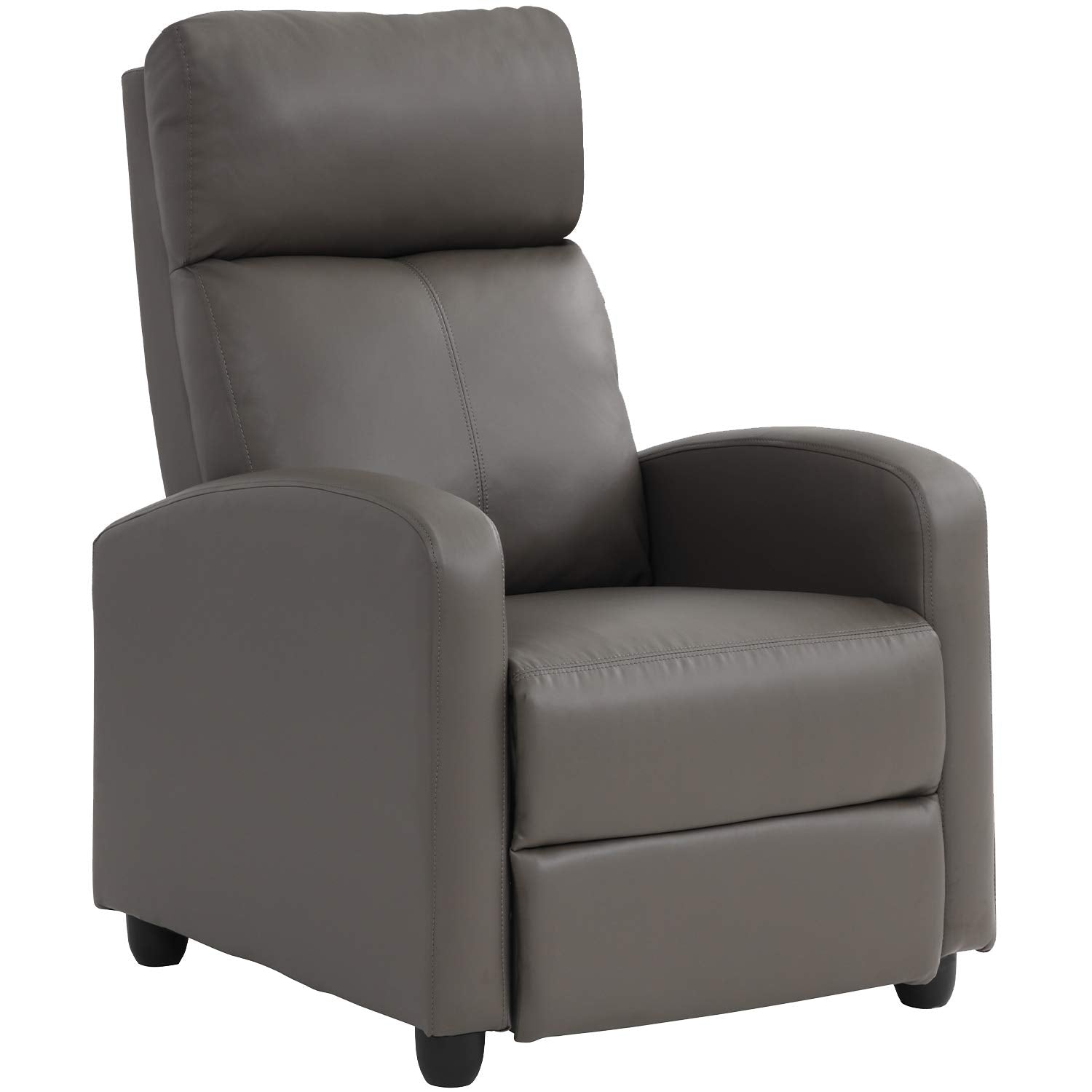 FDW Recliner Chair for Living Room Reading Chair Recliner Sofa Winback Chair Single Sofa Home Theater Seating Modern Reclining Chair Easy Lounge with PU Leather Padded Seat Backrest