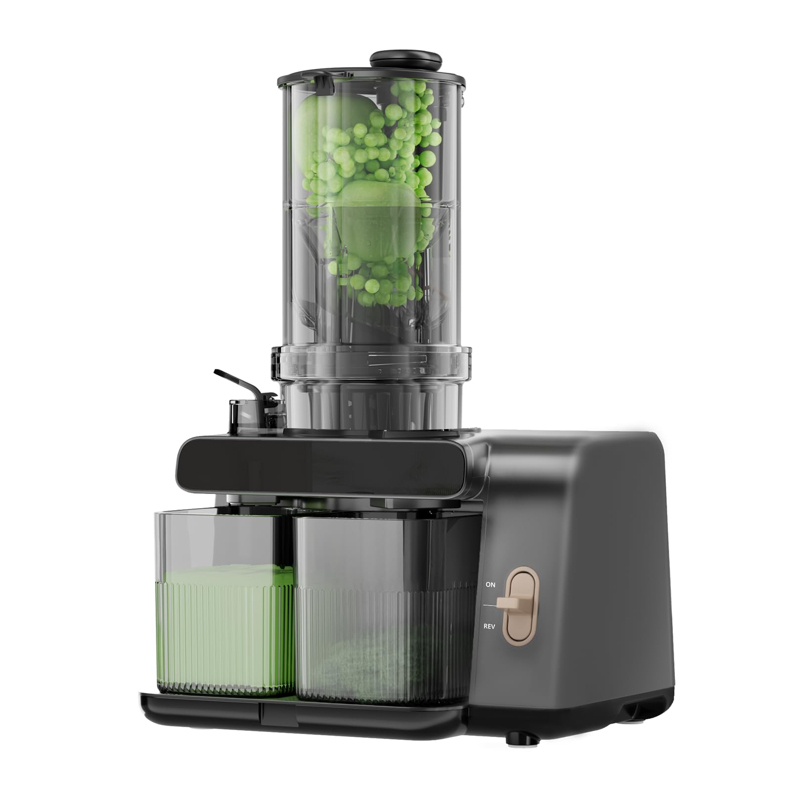 Cold Press Juicer Machines, 5.3-inch Extra Large Feed Chute Easy to Clean Fruit Vegetable Jugos Professional Slow Masticating Juicer Machine Bpa Free
