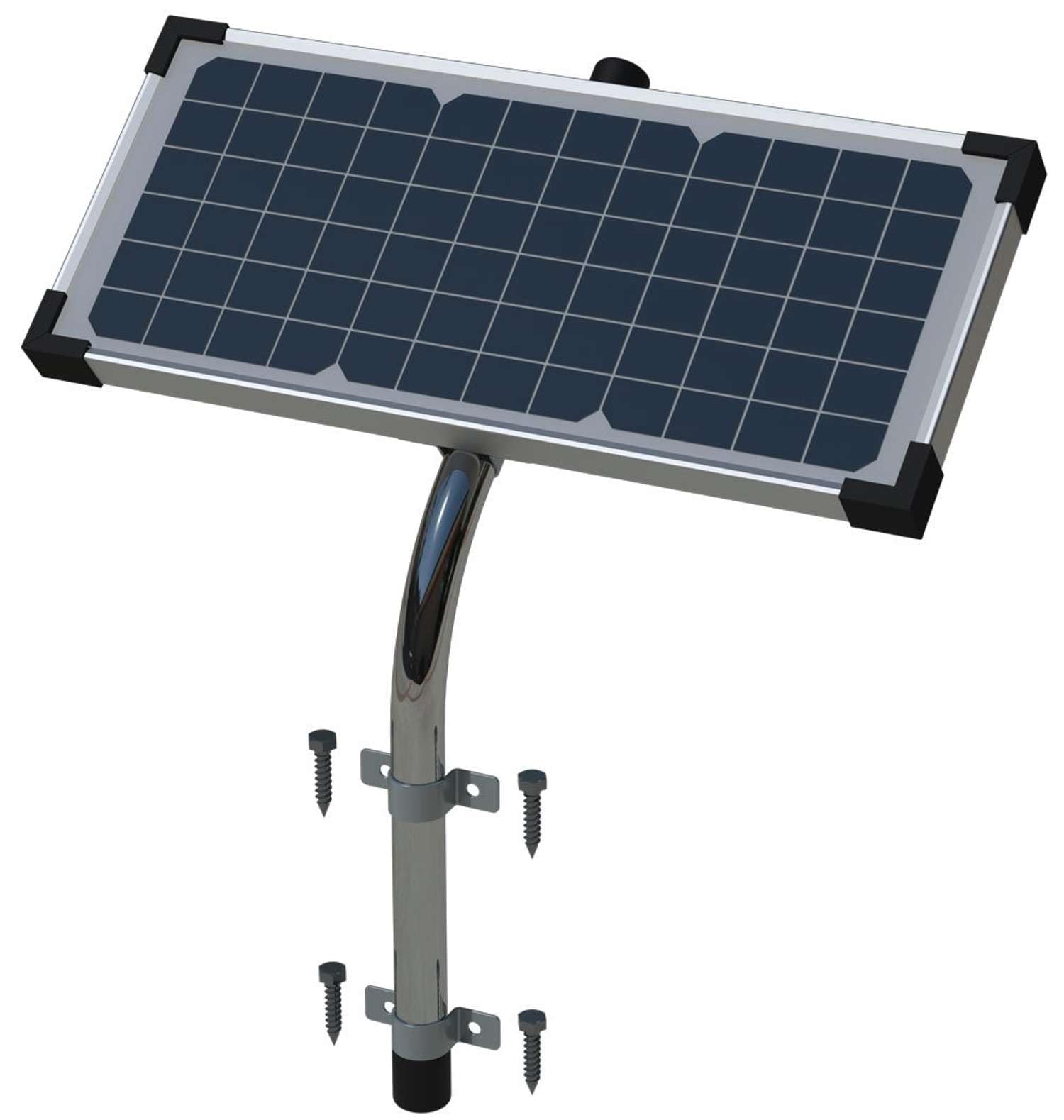Ghost Controls Solar Panel Premium 10 Watt Monocrystalline Panel for Automatic Gate Opener Systems, Model AXDP