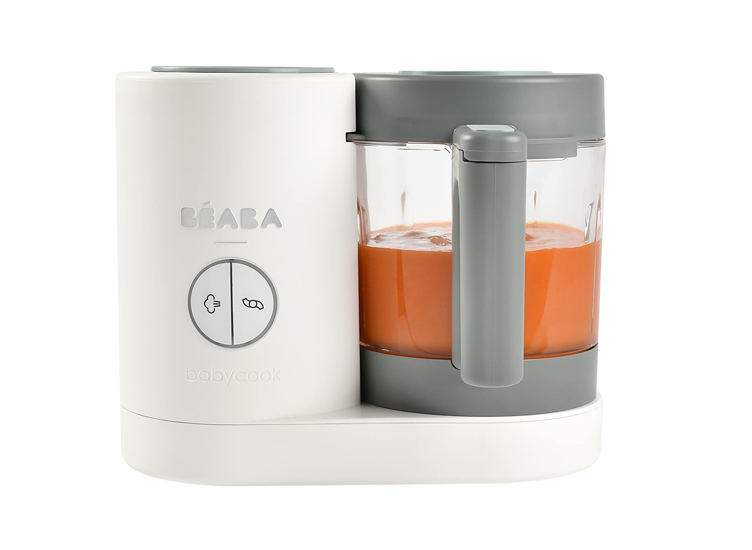 BEABA Babycook Neo Baby Food Maker | Non-Toxic Glass & Stainless Steel | Trusted by Celebrity Moms | Sustainable Baby Food Processor | Global Leader| 34 Servings in 20 Mins