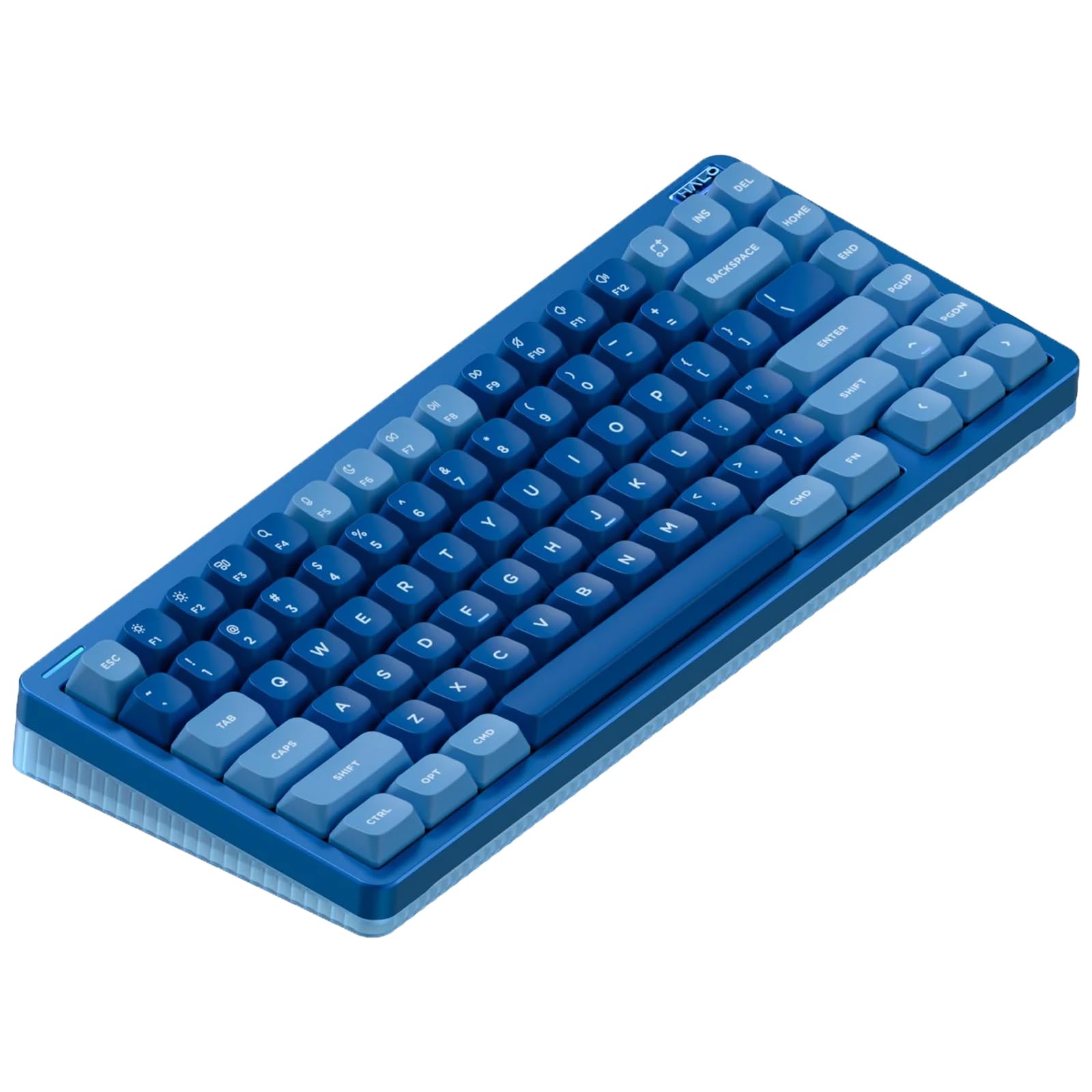 nuphy Halo75 V2 Mechancial Gaming Kyeboard,75% Wireless Hot Swappable Bluetooth Keyboard,83 Kyes RGB Backlit Keyboard,Support Bluetooth/2.4GHz/USB-C (Blue, Mint (37gf))