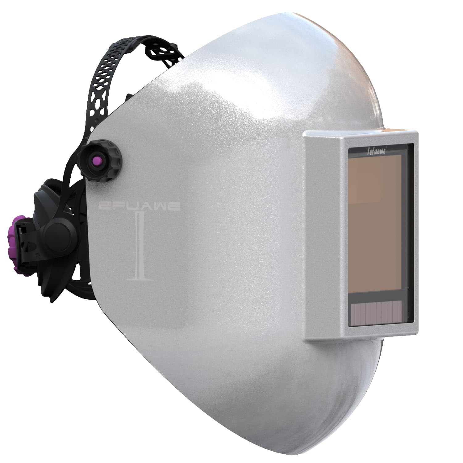 Tefuawe 4 1/2" x 5 1/4" Fibreglass Pipeliner Welding Hood, Gold Auto Darkening Welding Lens, True Color, Large Viewing 3.93" x 3.66", 5-9/9-13 Variable shades, Optical class 1/1/1/1