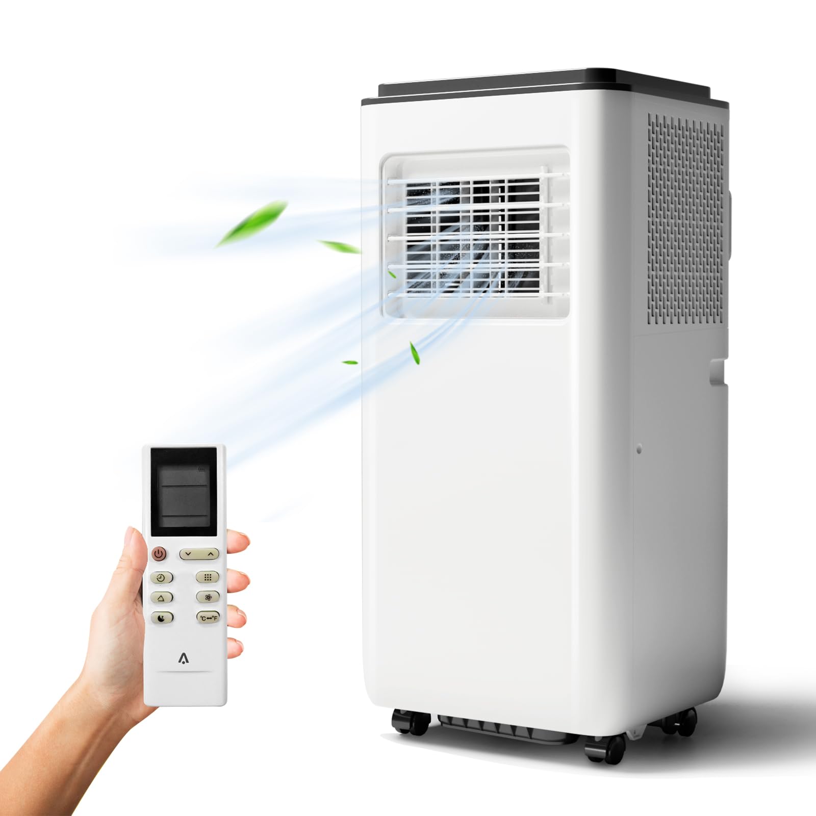 10,000BTU Portable Air Conditioner with Remote Control, 3-in-1 AC Unit, Dehumidifier, Fan with Digital Display, for Room up to 450 Sq.Ft