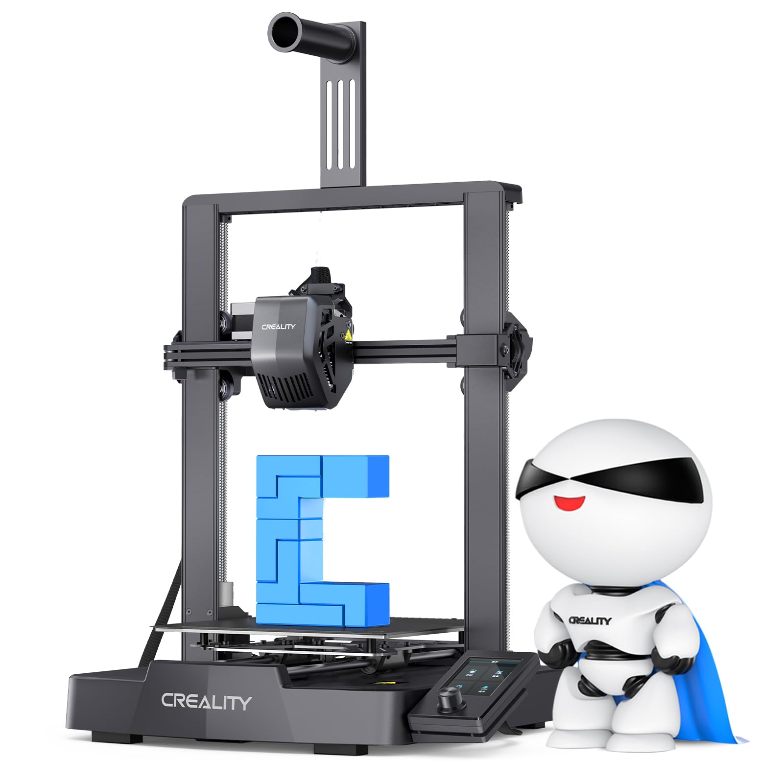 Creality Ender 3 V3 SE 3D Printer with Auto Leveling, Auto Filament Transfer,Sprite Direct Exturder,Dual Z, MAX 250MM/S, Stable and High Precision,220×220×250mm