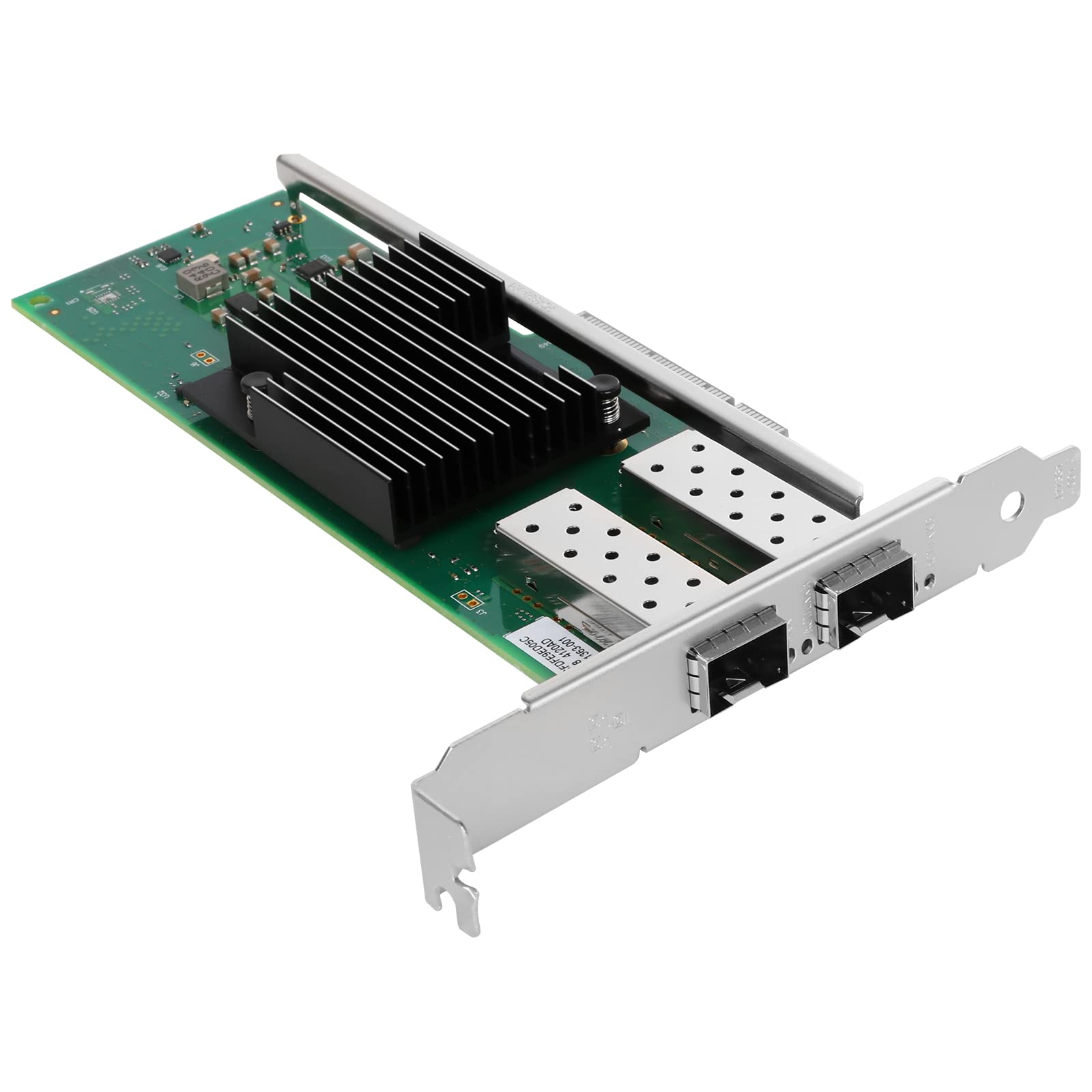 Euqvos PCIe Ethernet Network Card for Intel X710-DA2 X710-BM2 Chipset PCIe 3.0 x8 10Gb Dual Port SFP+ LAN Card Support Windows Server/Windows/Linux/VMware/ESX