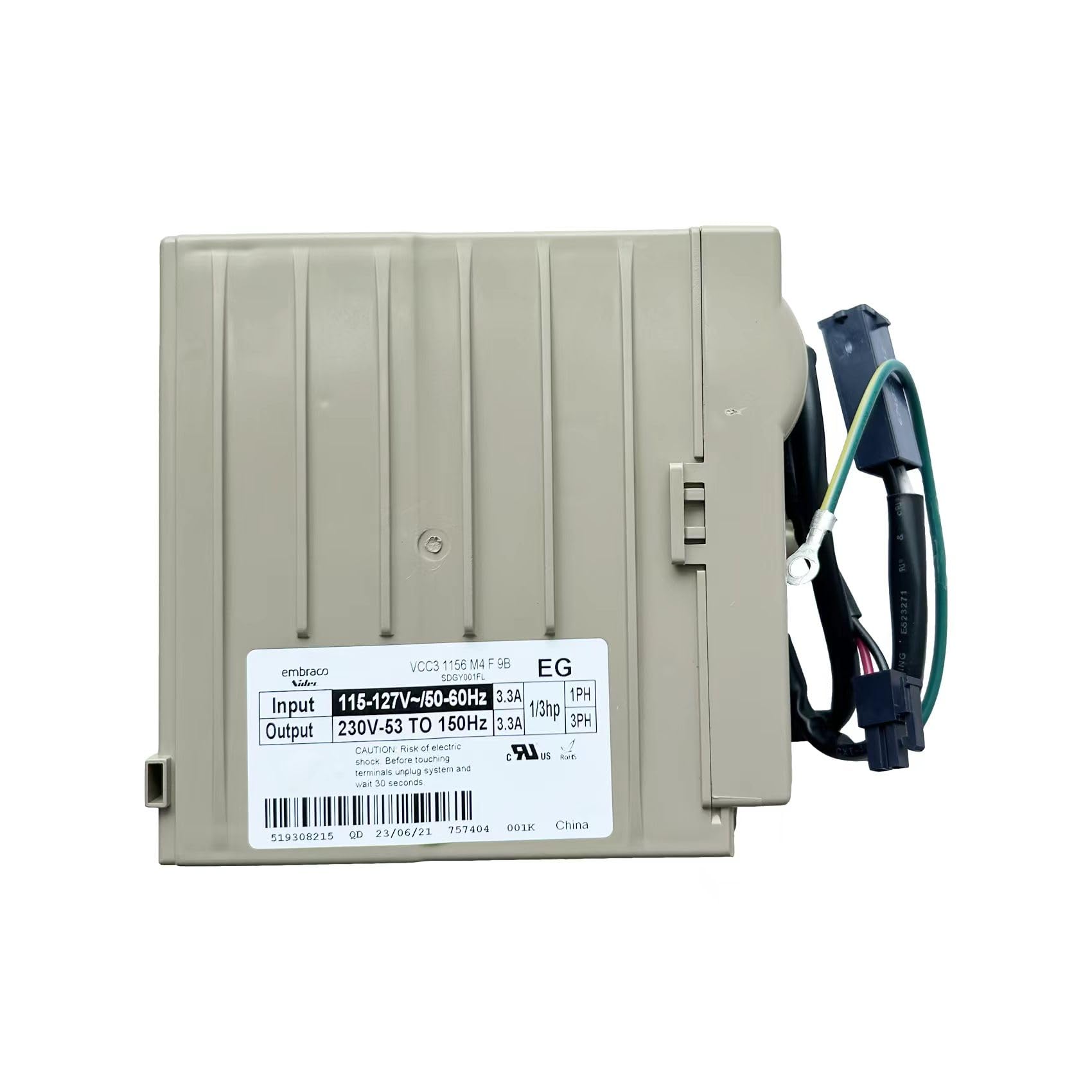 2023 Upgraded OEM Refrigerator Control Board VCC3 1156 M4 F 9B (3.3A Output) Replaces W10710090, W10154805, W10893917, WR55X10490 etc, Latest Manufacturing with 2 Years Warranty