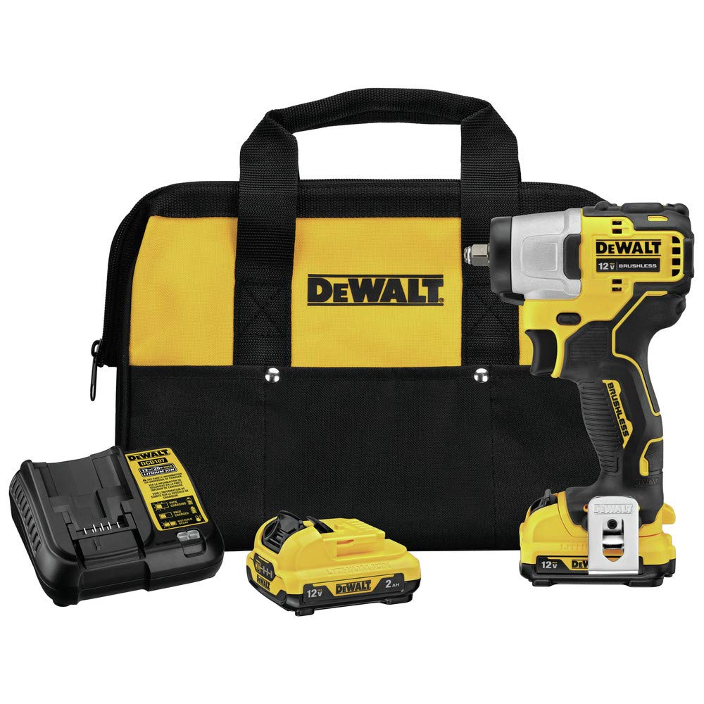 DEWALT XTREME 12V MAX* Impact Wrench, Cordless Kit, 3/8-Inch (DCF902F2)