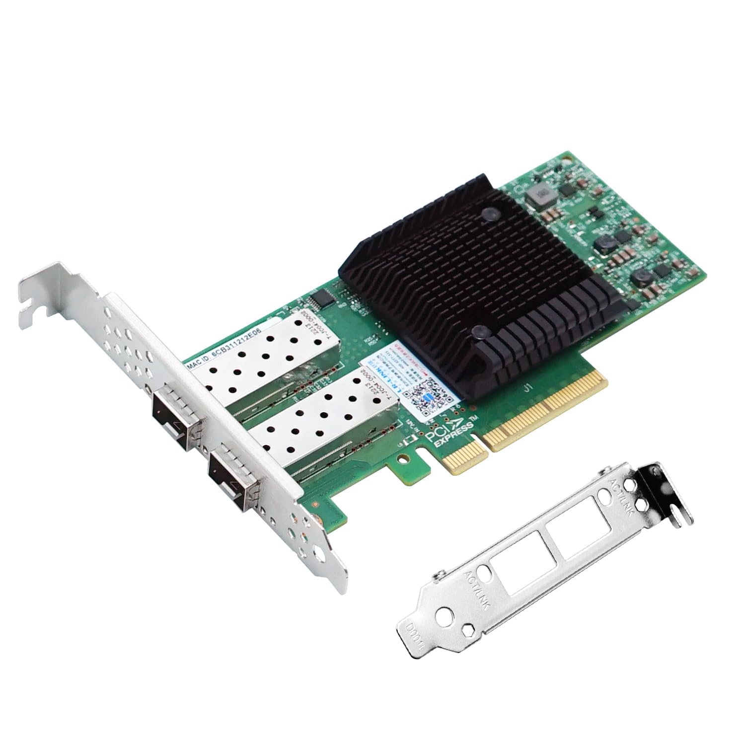 25GbE NIC Network Card with Mellanox ConnectX-4 Chipset,Dual-SFP28 Ports PCI Express 3.0 X8 Ethernet Adapter