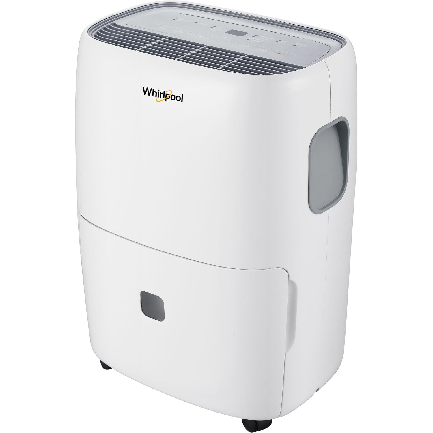 Whirlpool Energy Star 23-Pint Portable Dehumidifier with Auto-Shutoff and Timer, Home Dehumidifier and Moisture Absorber For Basement, Garage, Living Room in White