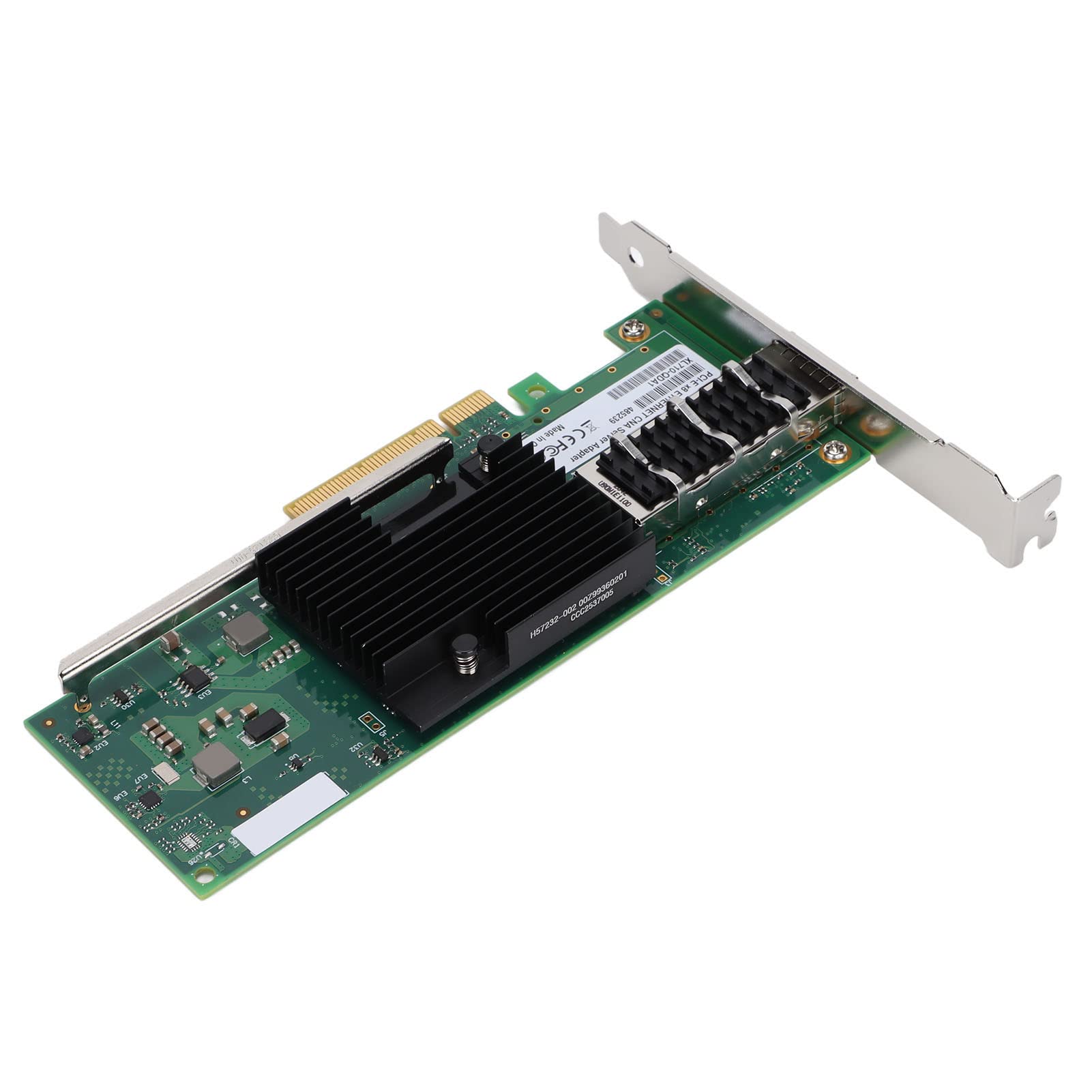 Ethernet Card, Automatic Detection Full Half Duplex Mode Low CPU Network Card for Desktop Computers, Industrial Computers and Servers, Support Alan Network Convergence