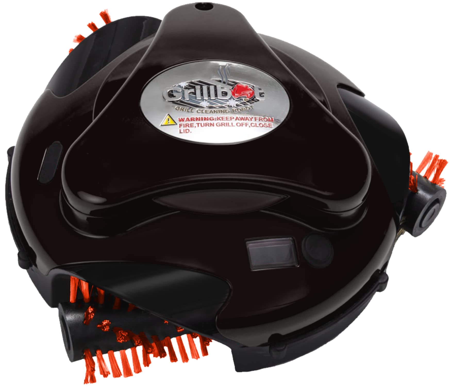 Grillbot Automatic Grill Cleaning Robot with Nylon Brushes, BBQ Grill Cleaner, Grill Brush, Grill Scraper, BBQ Accessories (Black Grillbot)