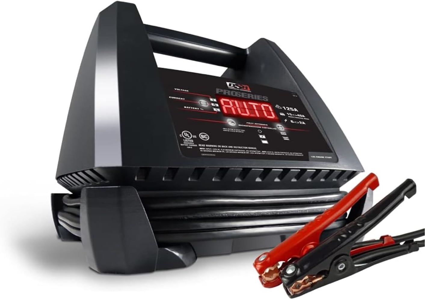 Schumacher Electric DSR 118 ProSeries Battery Charger and Engine Starter - 125 Amp, 6V/12V, 40A Boost Mode - for Cars, Trucks, and SUVs