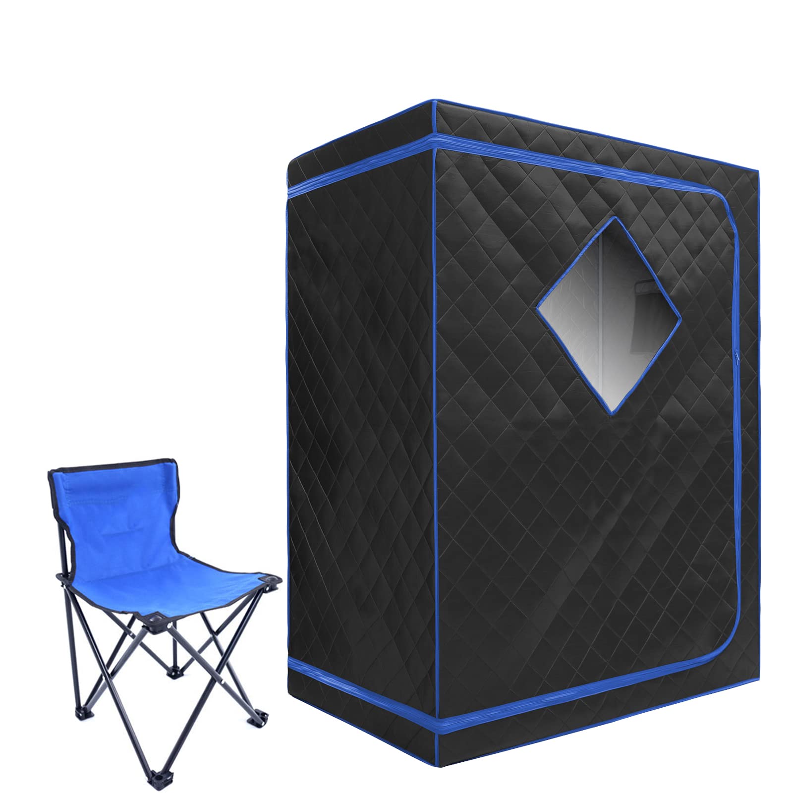 ZONEMEL Full Size Sauna Tent with Chair, Portable 1 or 2 Person Full Body Personal Sauna Spa for Home Relaxation