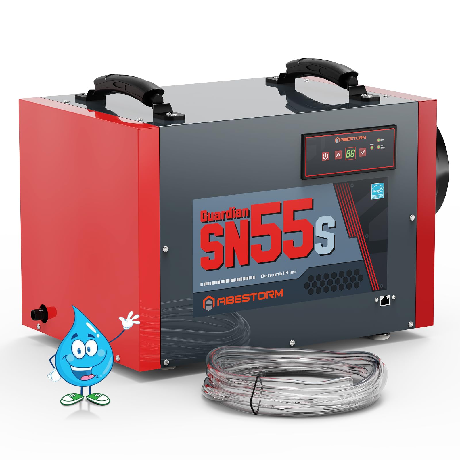 Abestorm Crawl Space Dehumidifier 120Pint Commercial Dehumidifiers for Basement, Industrial Dehumidifier Under House Dehumidifier Crawlspace with Drain Hose, Auto Defrosting, ETL