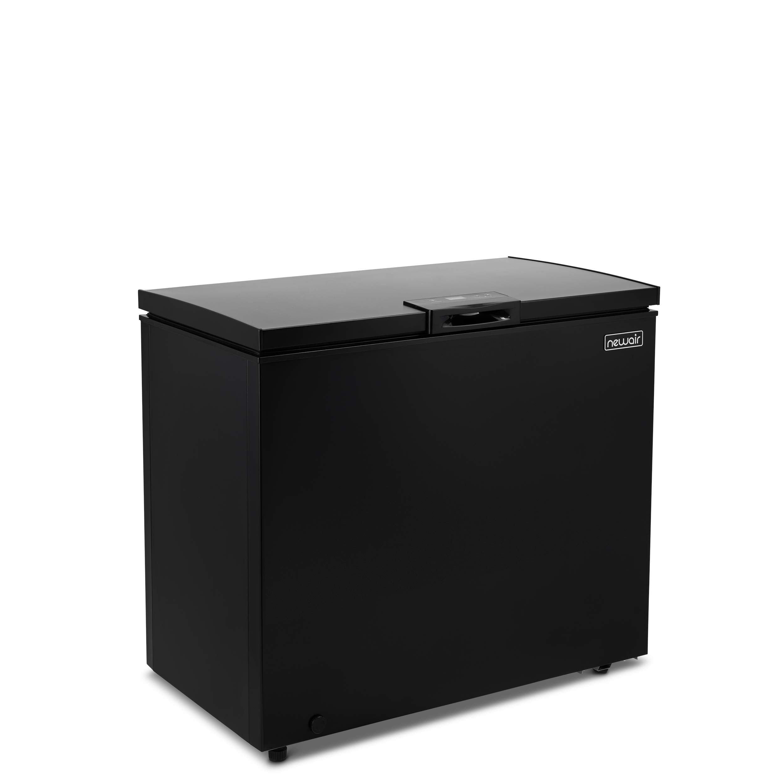Newair 6.7 Cu. Ft. Chest Freezer with Removable Basket, Quiet Deep Freezer, Digital Temperature Control, Top Open Door Alarm, Fast Freeze Mode, Compact Freezer, Garage Storage, Matte Black