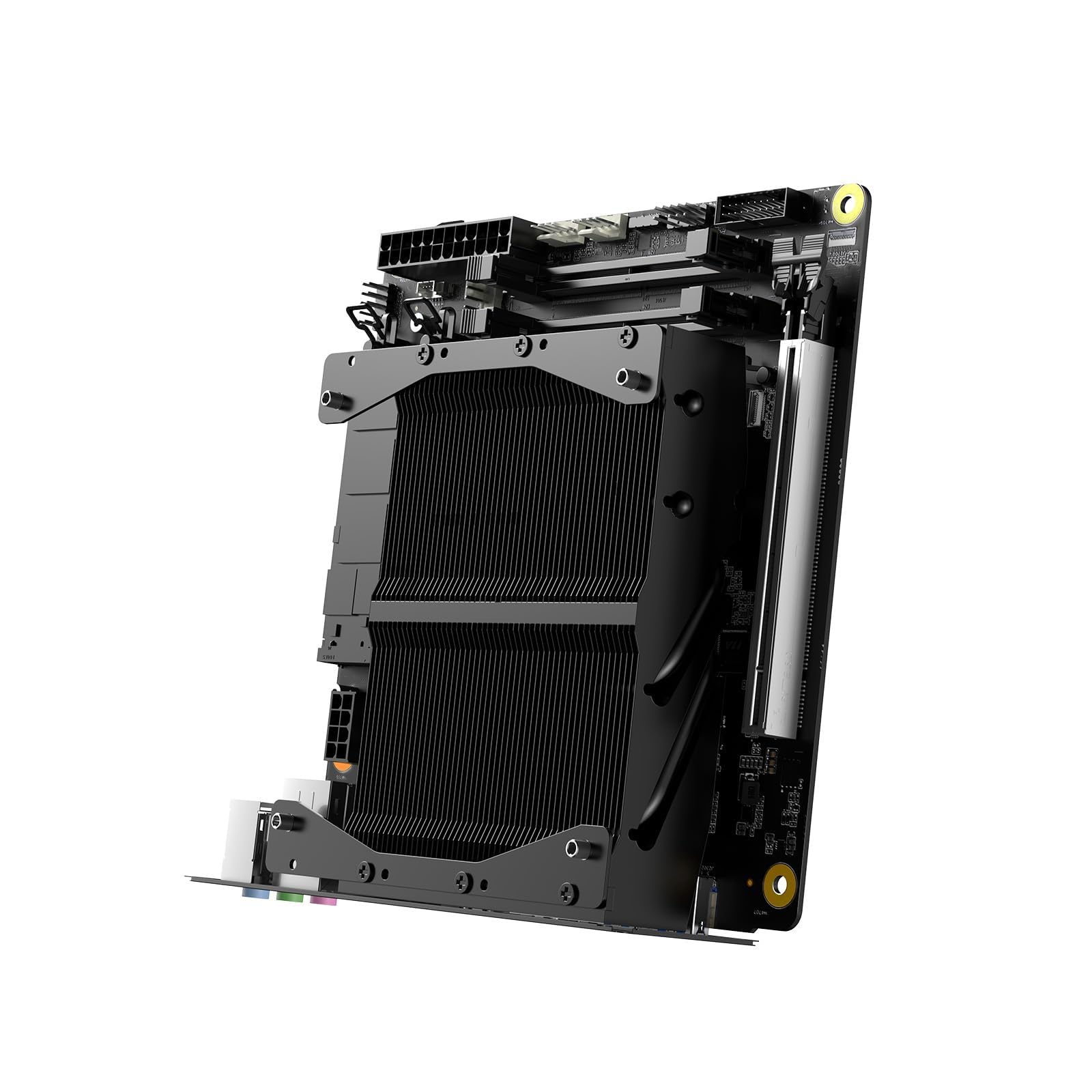 MINISFORUM Motherboard BD795i SE Mini ITX NAS Motherboard, AMD Ryzen 9 7945HX, 16 C/32 T,PCIe 5.0 x16 Slot, Dual PCIe4.0 M.2 Support, DDR5,8K Triple Output(HDMI/DP/USB-C), RJ45 2.5G, USB 3.2