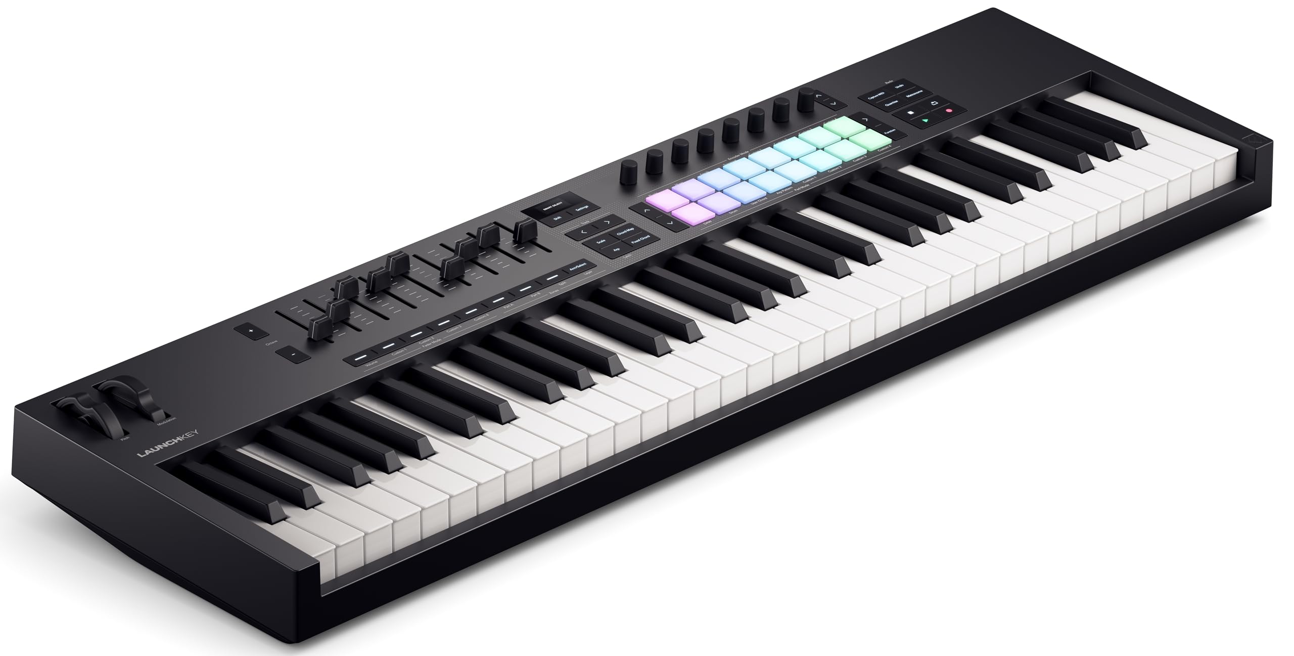 Novation Launchkey 61 [MK4] – 61 key Semi-Weighted, USB, MIDI Keyboard Controller with DAW Integration. Chord & Scale Modes, 8 Drum Pads, & Arpeggiator — Includes Software Bundle for Music Production